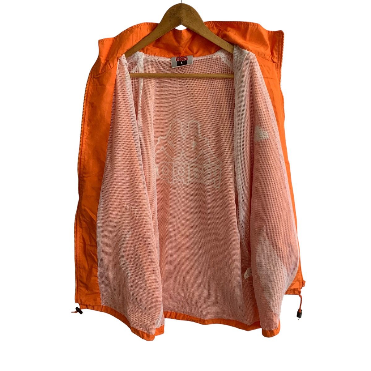 Kappa × Vintage Vintage Kappa Big Logo Large Orange Windbreaker large Size US L / EU 52-54 / 3 - 3 Thumbnail