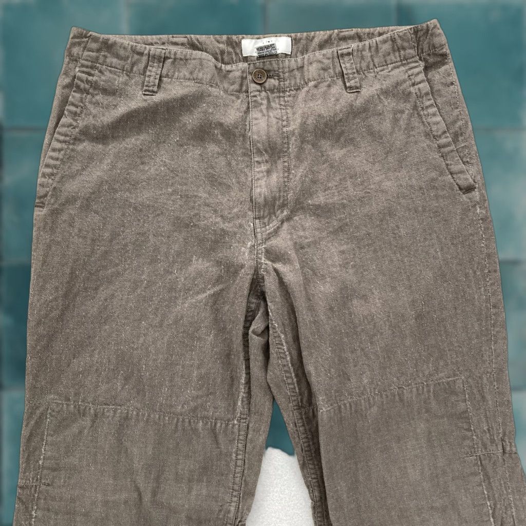 Armani Exchange VINTAGE Armani Exchange Wool Double Knee Pants Mens 36x30 Gray Relaxed Workwear Carpenter Corduroy Brown Casual Size US 36 / EU 52 - 1 Thumbnail