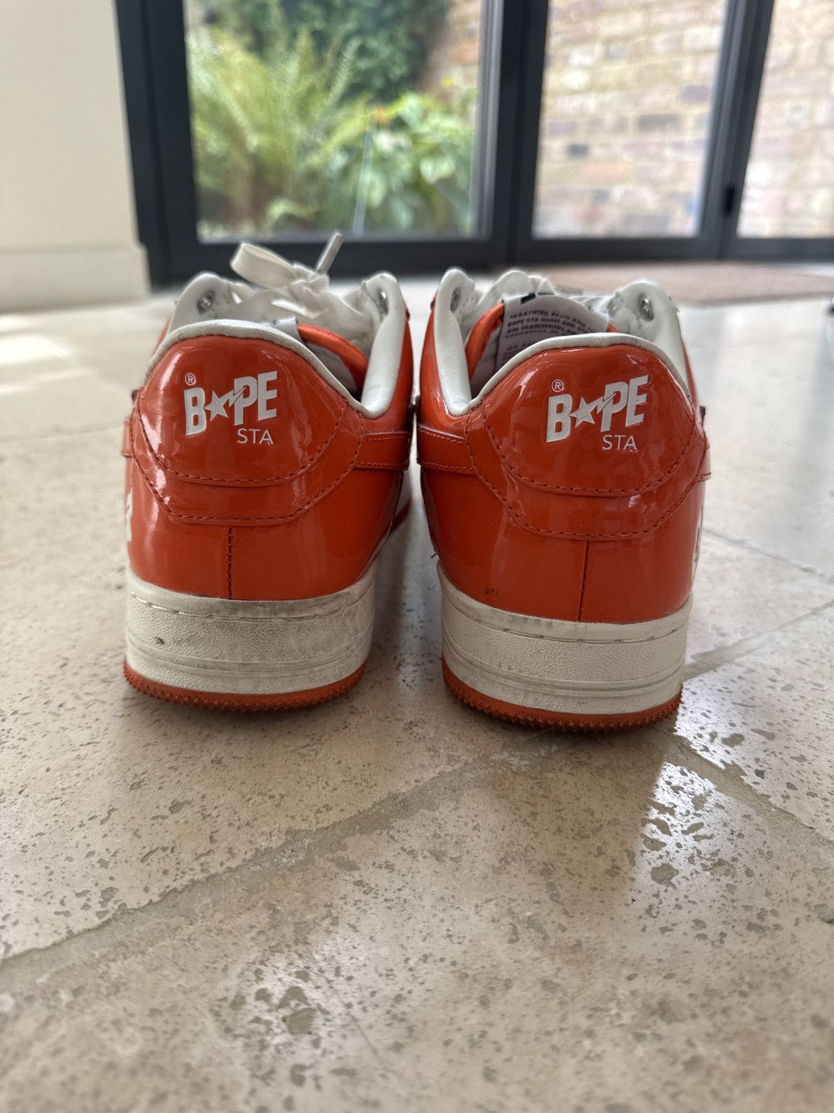 Bape bapesta air force 1 orange US 8 GOOD CONDITION - RARE Size US 8.5 / EU 41-42 - 3 Thumbnail