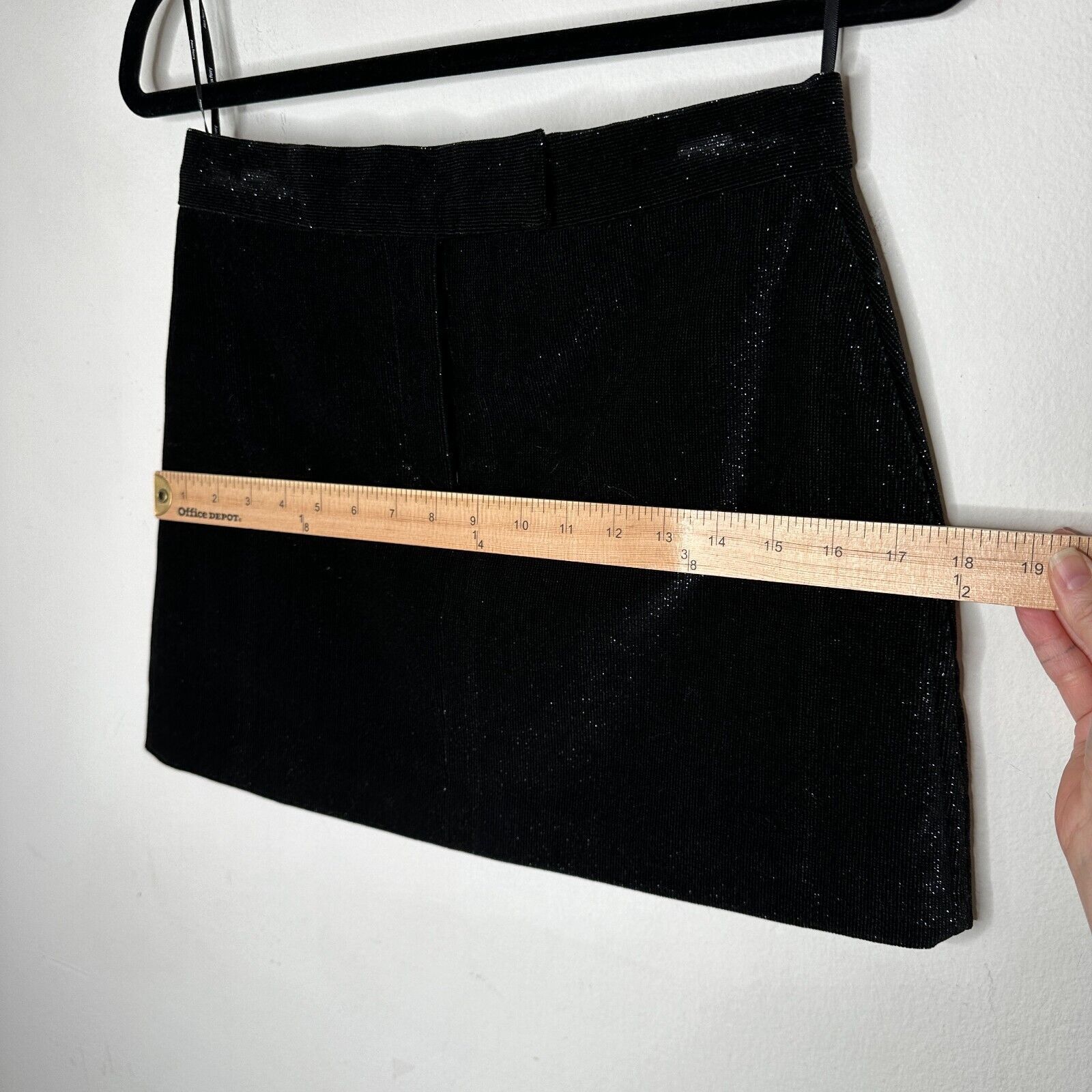 Alex Perry Alex Perry SET Black Shimmer Long Sleeve Shirt Mini Skirt 6 Size S / US 4 / IT 40 - 16 Thumbnail