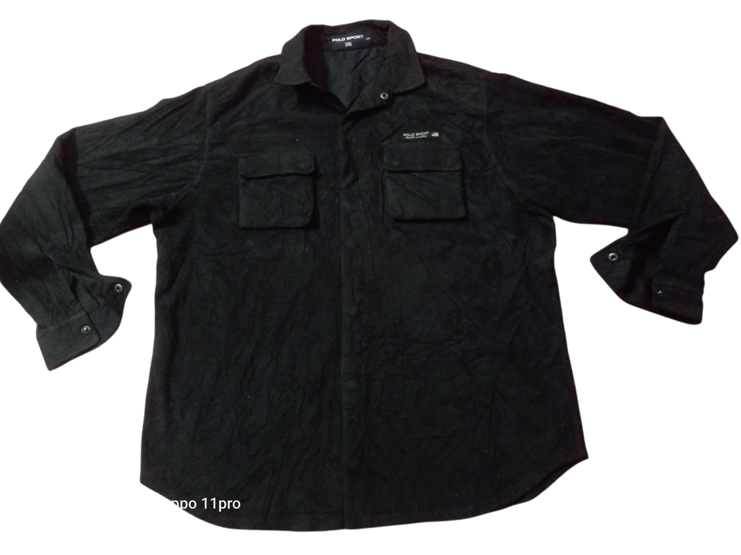 Ralph Lauren Sport 💥 Polo Sport Lauren FLEECE Button Up Men 💥 Size US XL / EU 56 / 4 - 2 Thumbnail