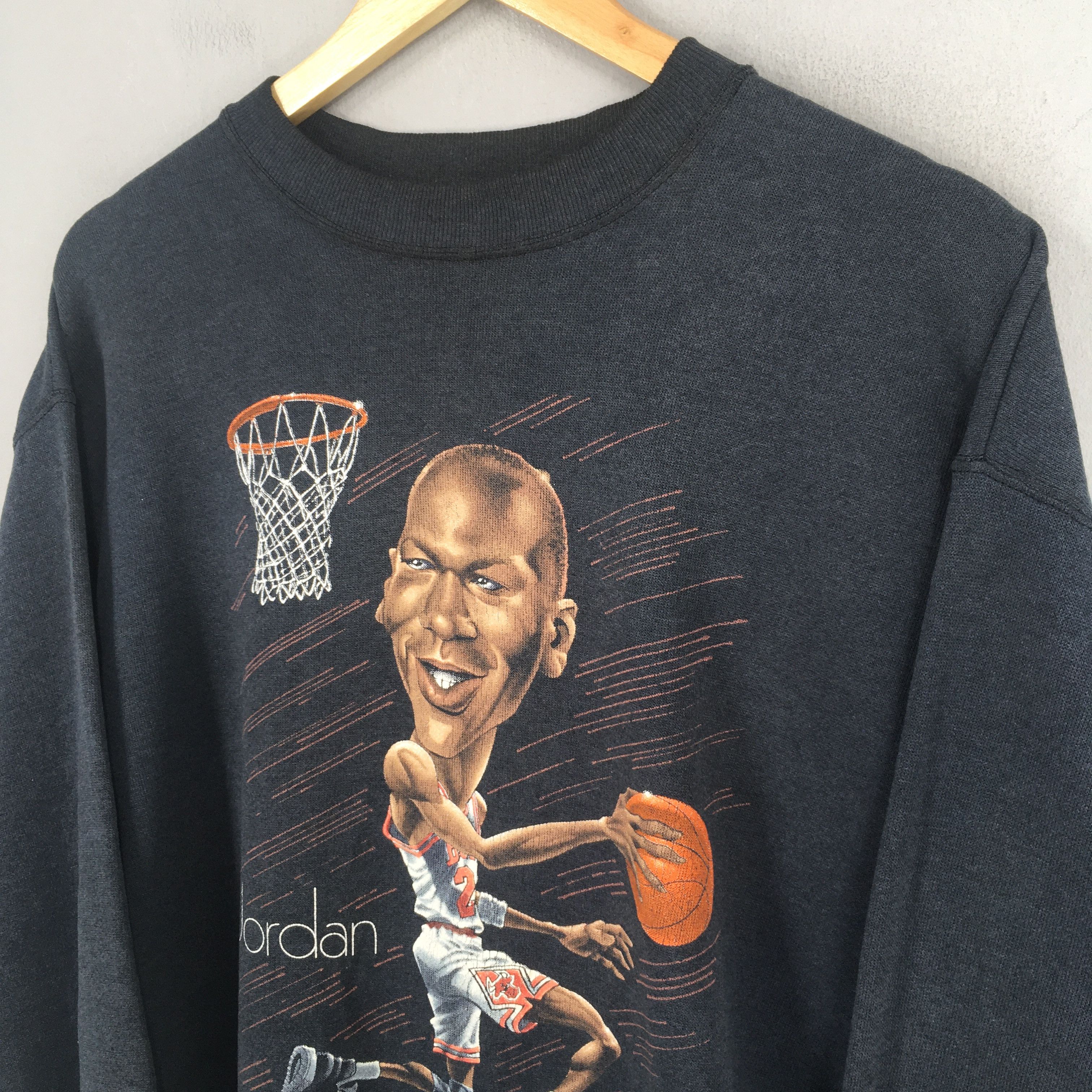 Jordan Brand Vintage Michael Jordan NBA Baseball Sweatshirt Large Size US L / EU 52-54 / 3 - 3 Thumbnail
