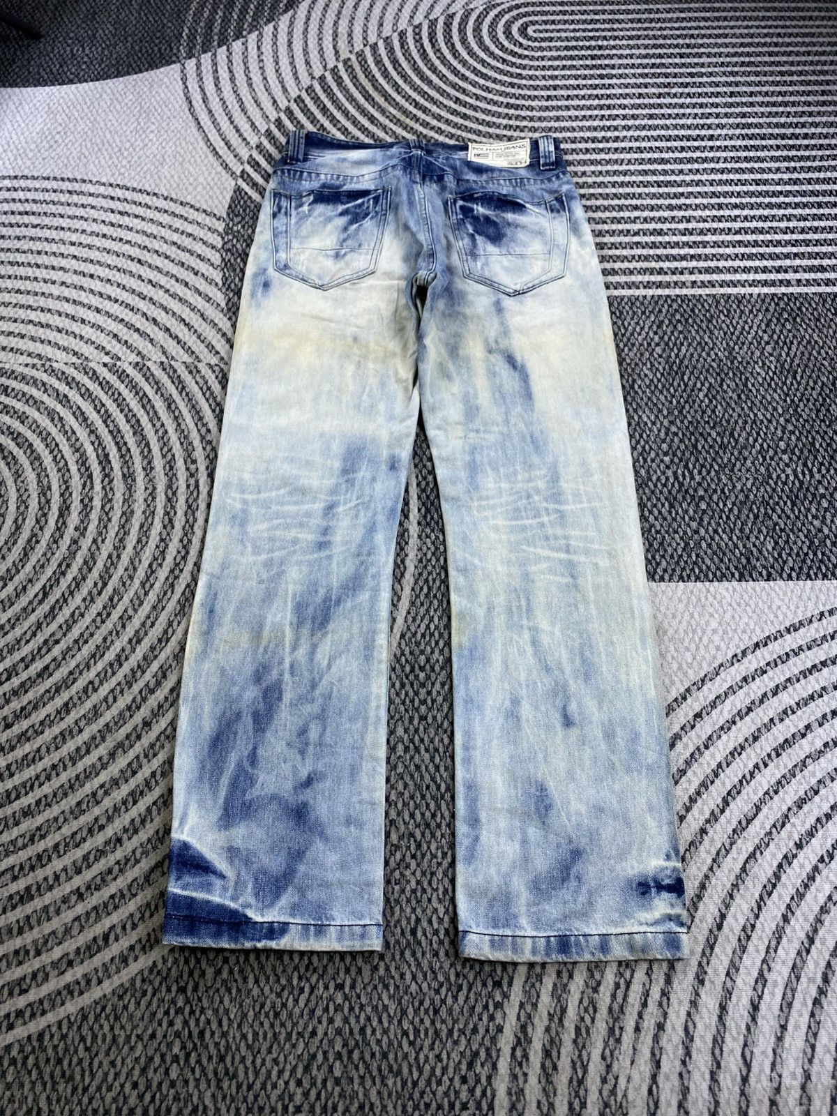 Japanese Brand Vtg Regular Polham Jeans Washed Distressed Denim Pants Size US 33 - 2 Thumbnail