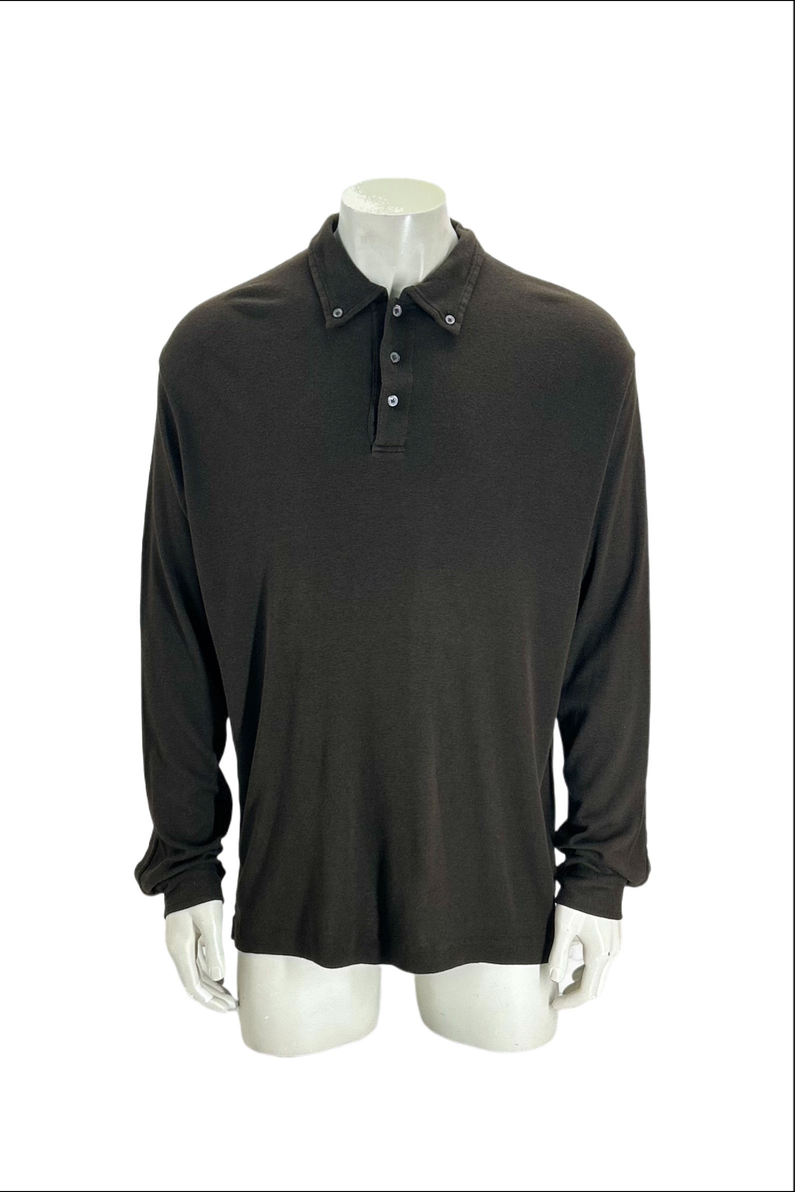 C.P. Company CP Company Black Long Sleeve Button Down Polo Shirt Size US XL / EU 56 / 4 - 1 Thumbnail
