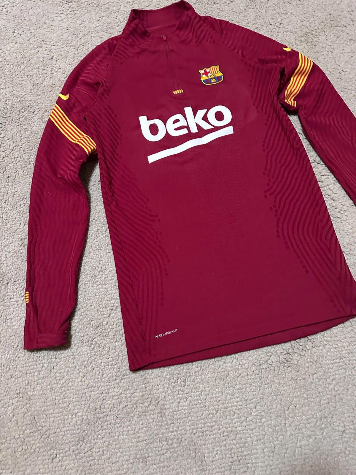 Nike BARCELONA NIKE 2020/2021 FOOTBALL SOCCER TRAINING TRACK TOP Size US S / EU 44-46 / 1 - 2 Thumbnail