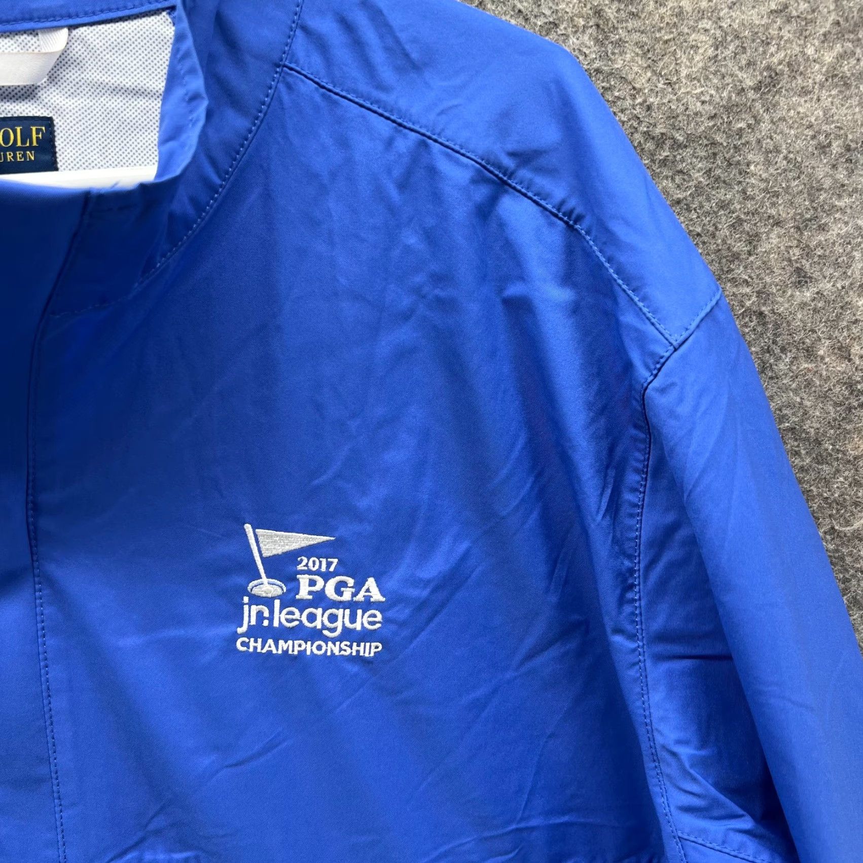 Polo Ralph Lauren VINTAGE Polo Ralph Lauren Jacket XL Men Blue Water Repellent PGA League Packable Windbreaker Golf Shirt jacket Size US XL / EU 56 / 4 - 3 Thumbnail