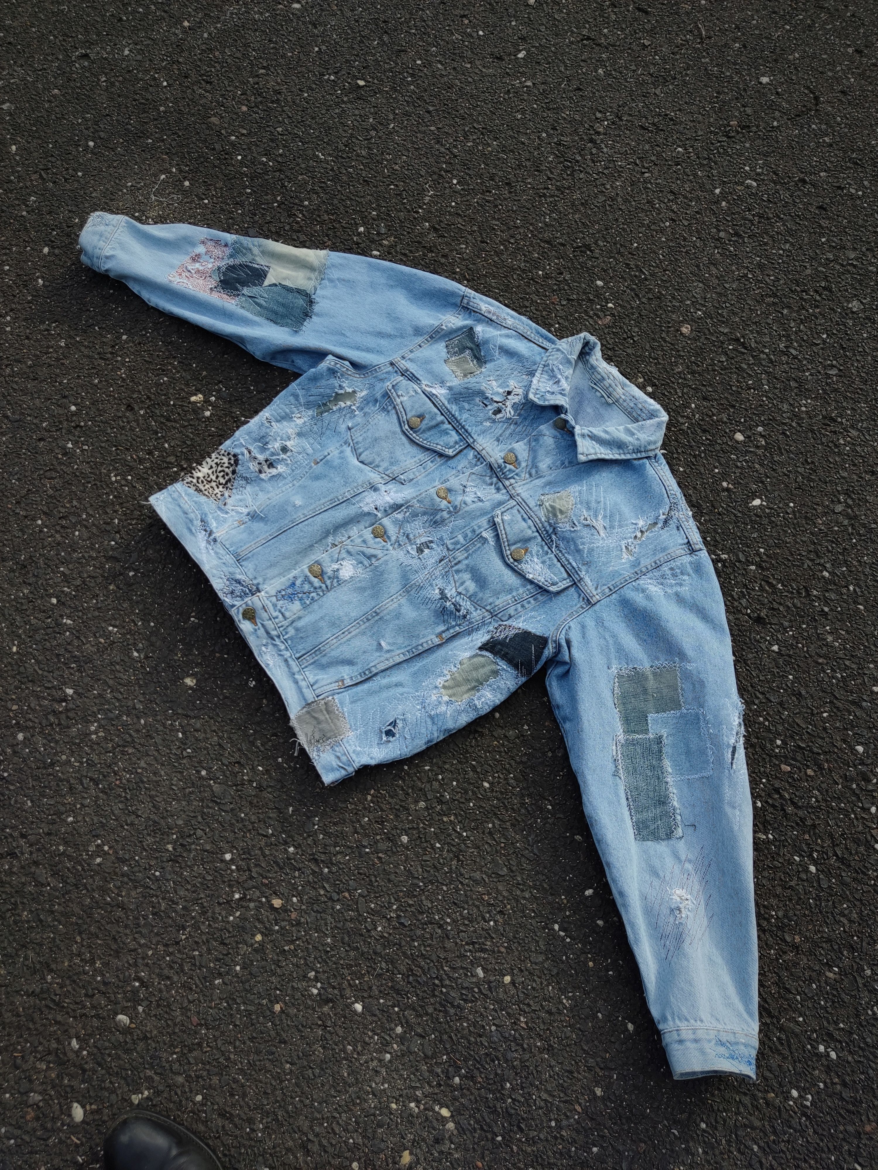 Kapital × Kapital Kountry Kapital Boro Inspired Jacket Distressed Patchwork Repaired Size US L / EU 52-54 / 3 - 7 Thumbnail