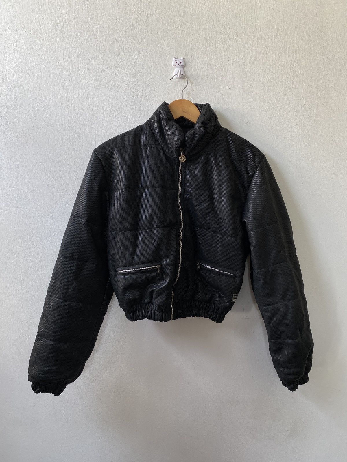 Versace Jeans Couture Vintage Versace Jeans Couture Waxed Puffer Jacket Size US XS / EU 42 / 0 - 1 Thumbnail