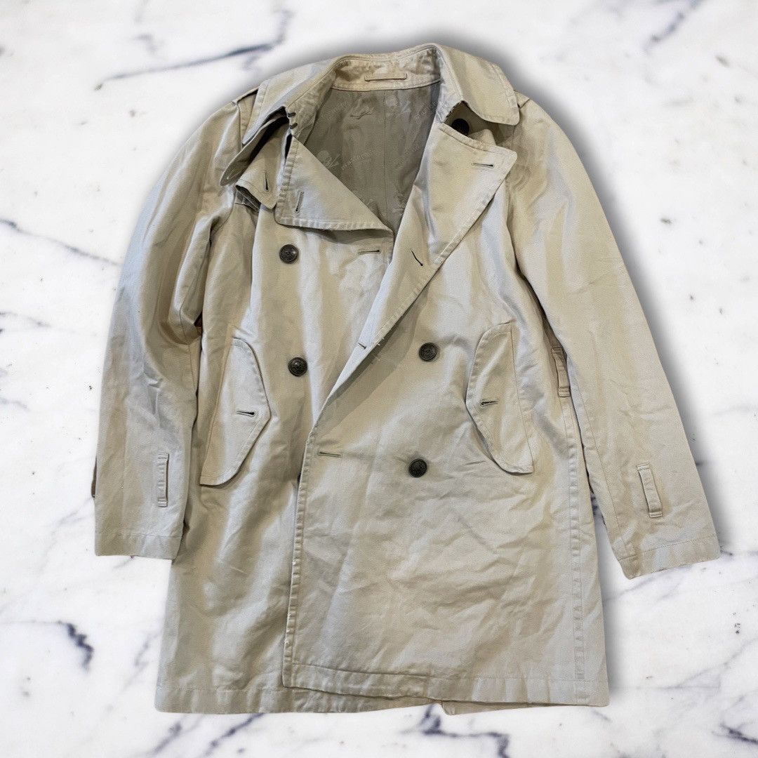 image of Mastermind Japan Mastmind Japan Silk Lining Trench Coat Size Xs in Tan, Men's