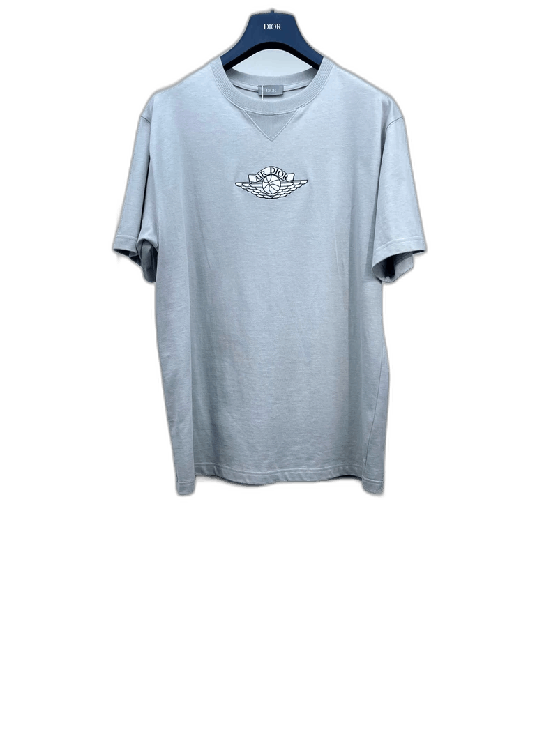 Dior Dior Gray Embroidered Logo Short Sleeve T-Shirt Size US L / EU 52-54 / 3 - 1 Thumbnail