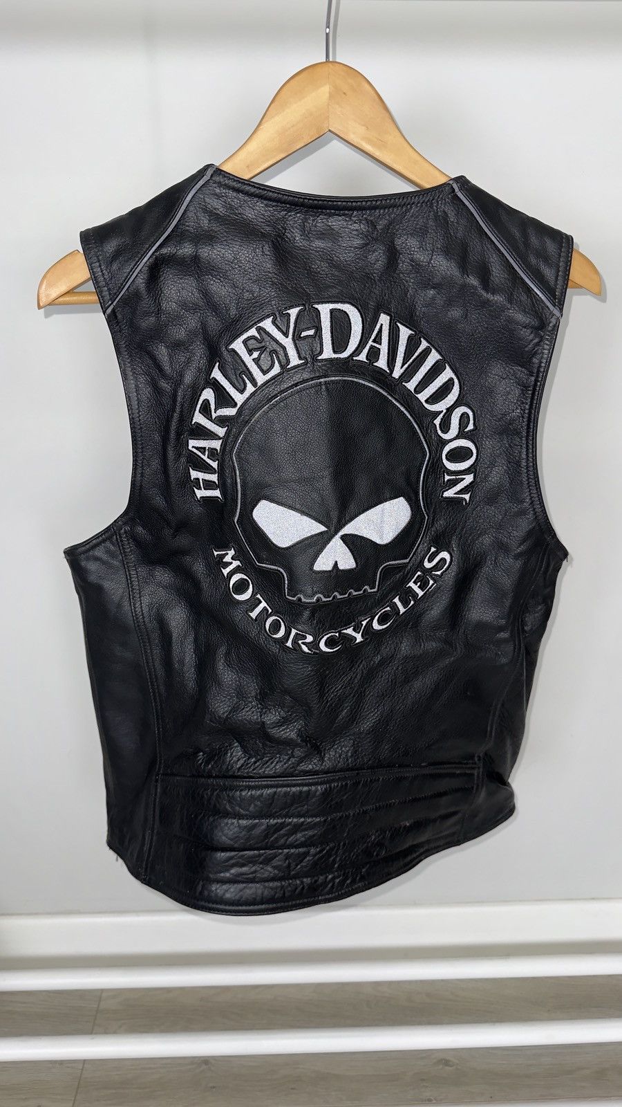 Harley Davidson Harley Davidson Vintage Leather Vest Size US M / EU 48-50 / 2 - 2 Thumbnail