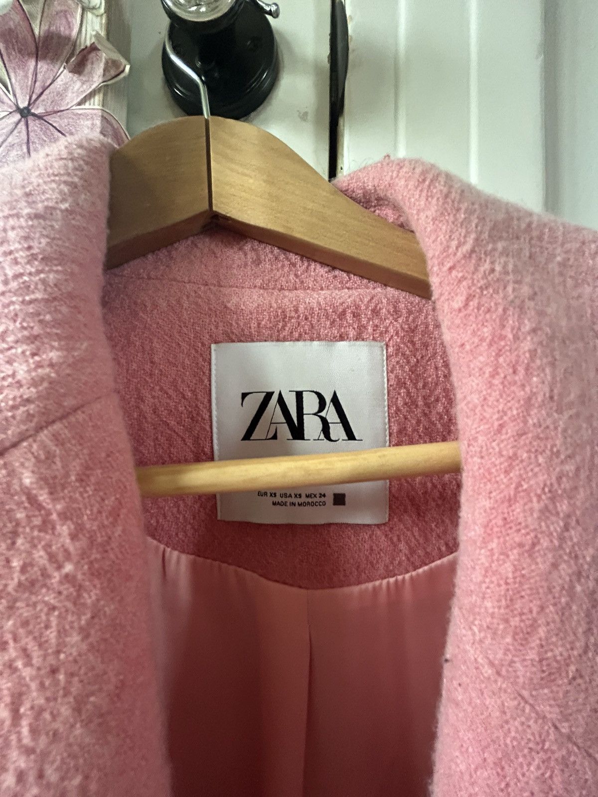 Zara ZARA pink coat XS-M Size XS / US 0-2 / IT 36-38 - 2 Thumbnail