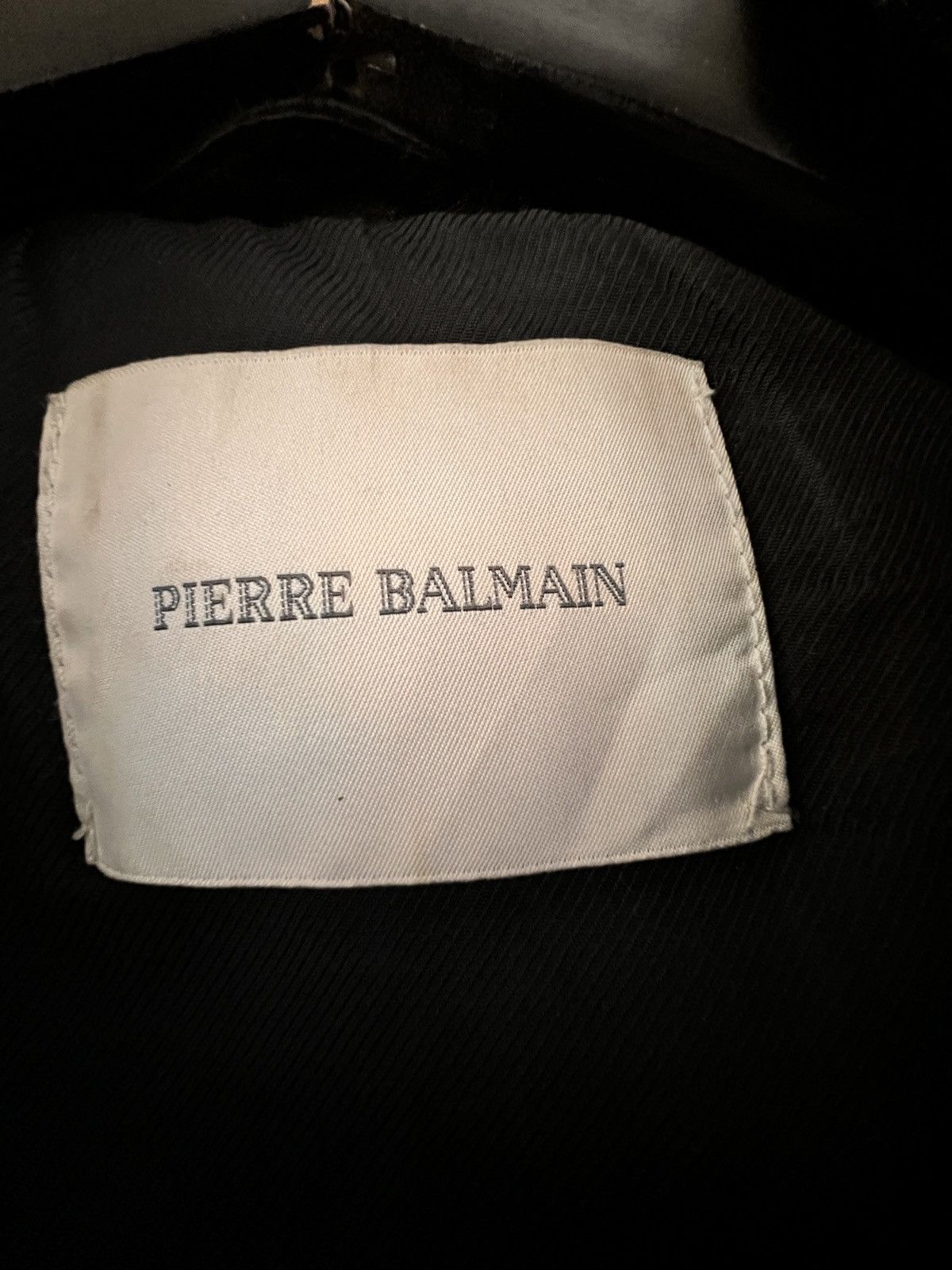 Pierre Balmain Leather Biker Jacket with Belt 54 | Grailed