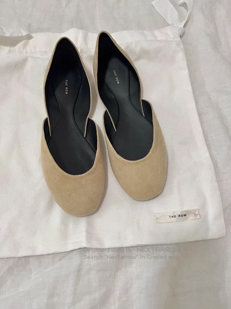 The Row The Row Suede Kidskin Ballet Flats Size US 5.5 / IT 35.5 - 2 Thumbnail