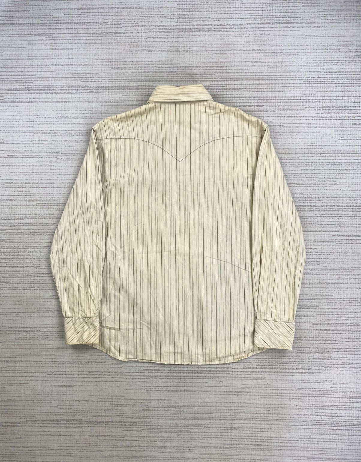 Japanese Brand × Kansai Yamamoto × Vintage Vintage Kansai Jeans Western Style Striped Zipper Jacket Size US M / EU 48-50 / 2 - 2 Thumbnail