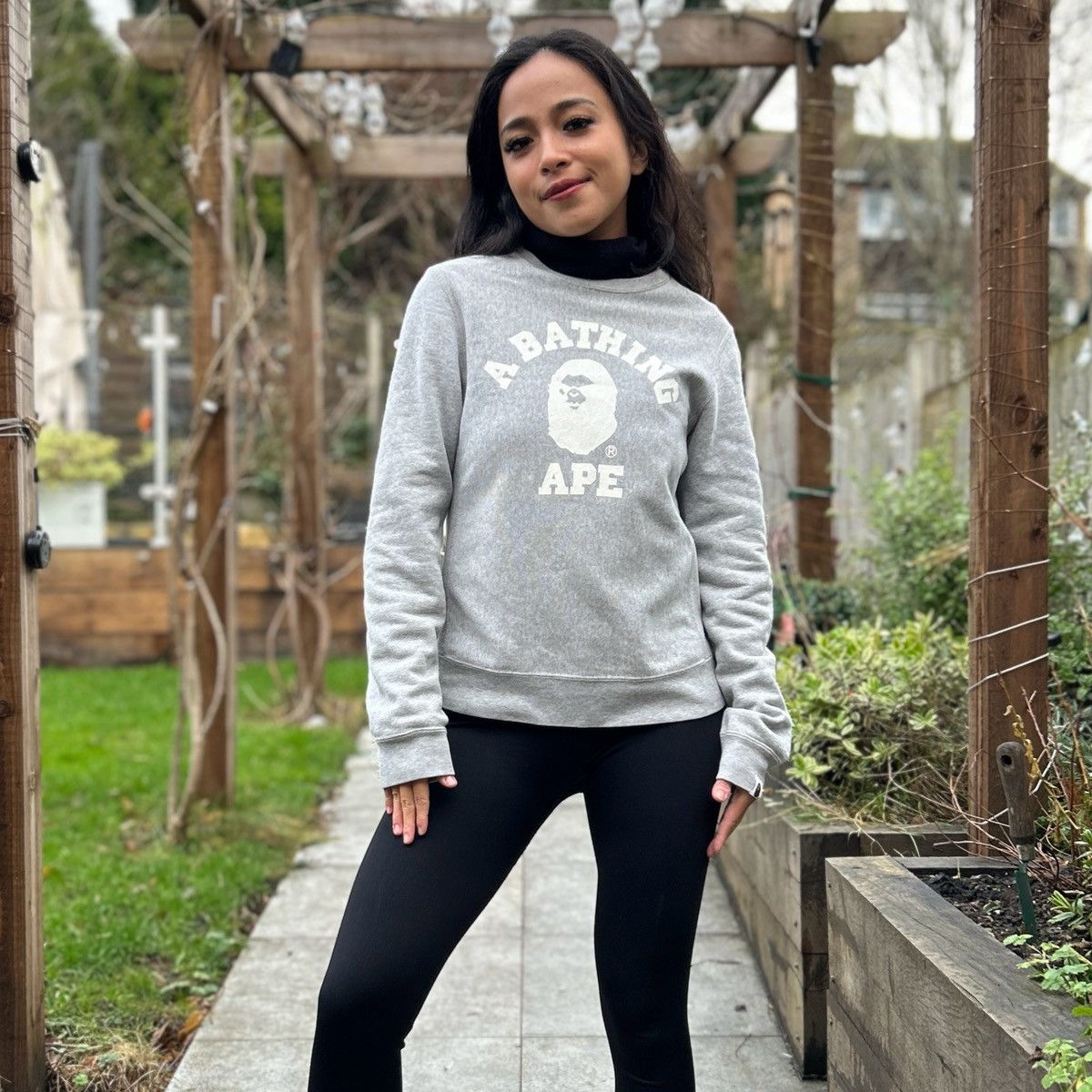 Bape college crewneck hotsell