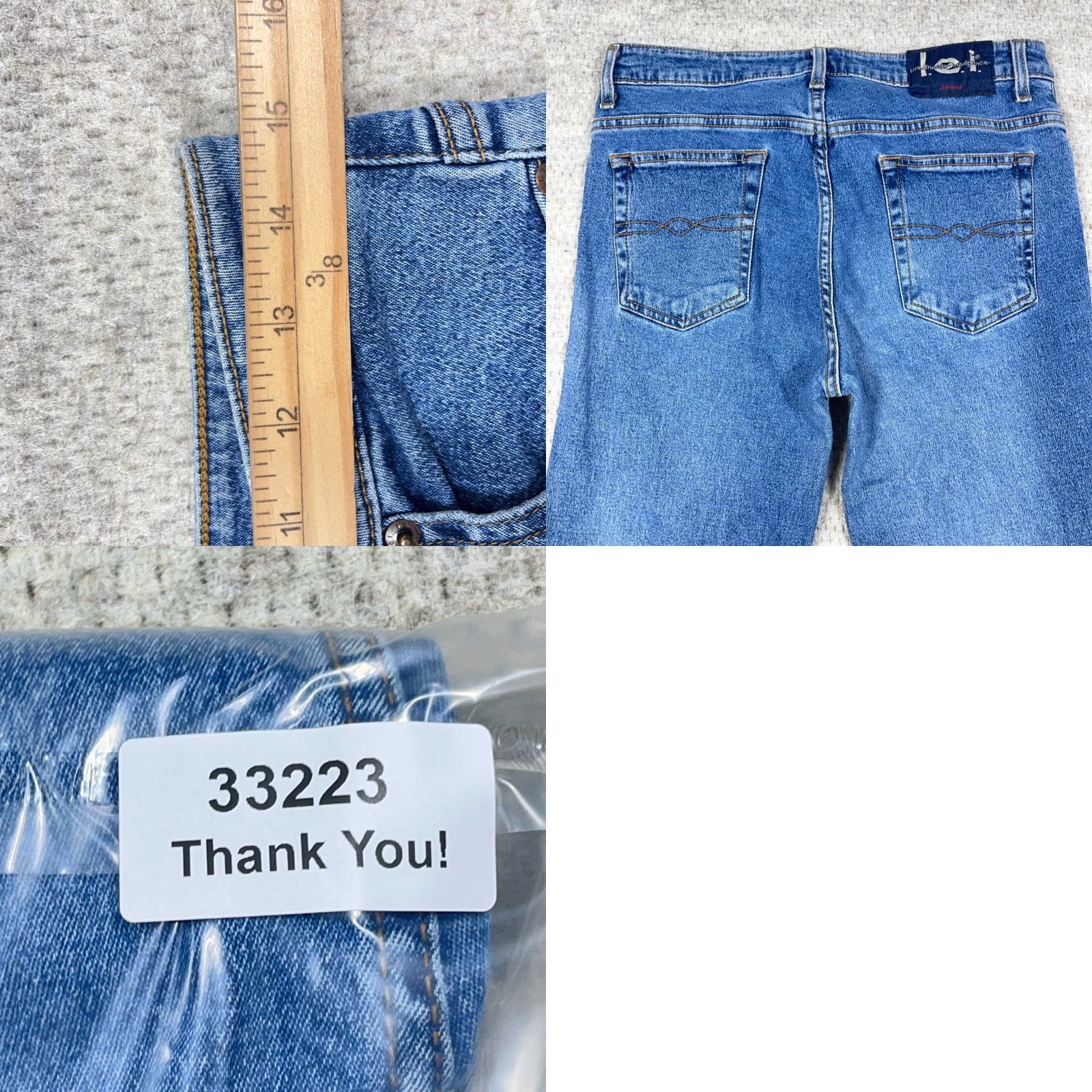 Vintage VINTAGE LEI Jeans Women Juniors 9 Flared Mid Rise Medium Wash Denim 5-Pocket Hipster Graffiti 80s 90s Modern Retro Size 30" / US 8 / IT 44 - 9 Thumbnail