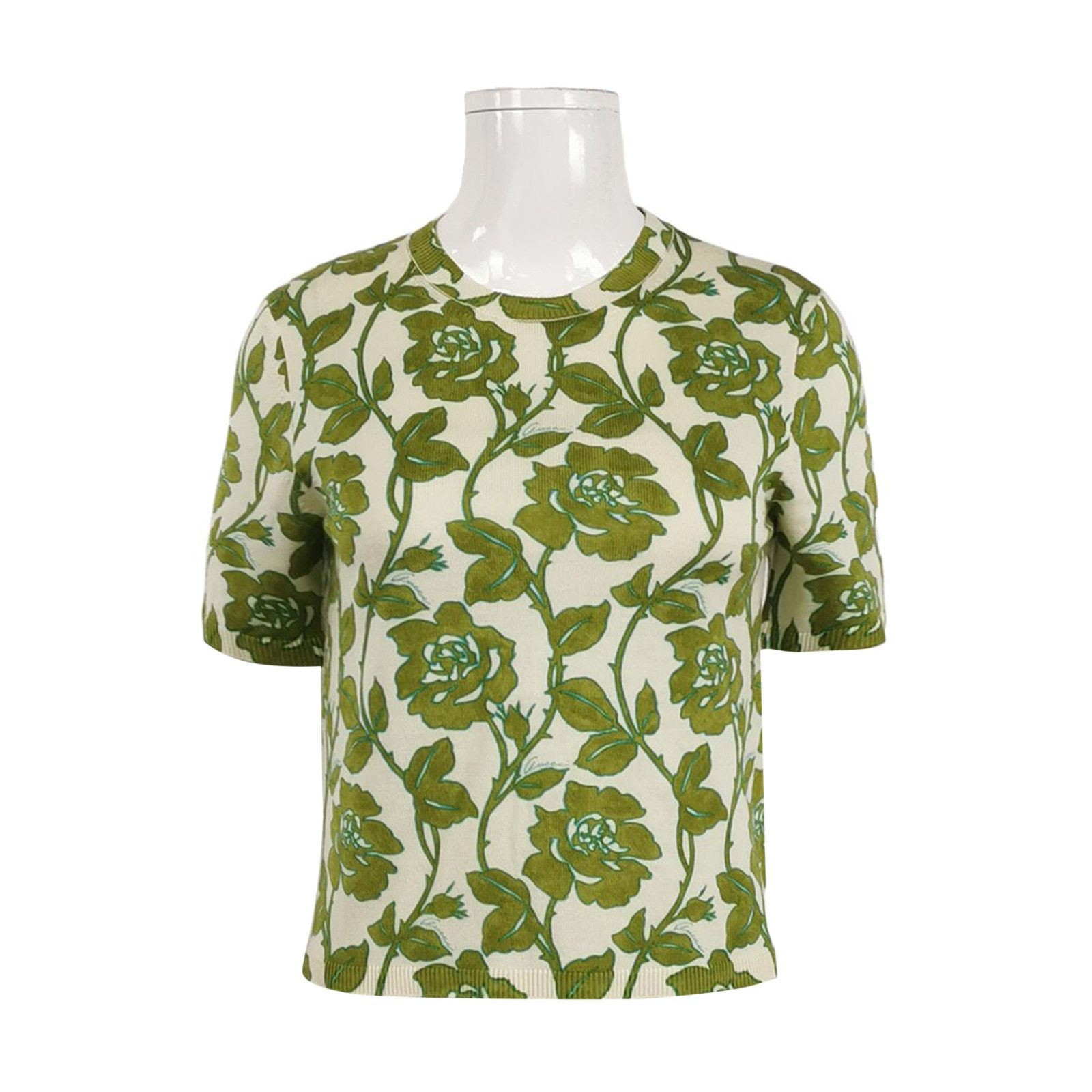 Gucci Gucci Floral Knit Sweater Size S Size S / US 4 / IT 40 - 1 Thumbnail