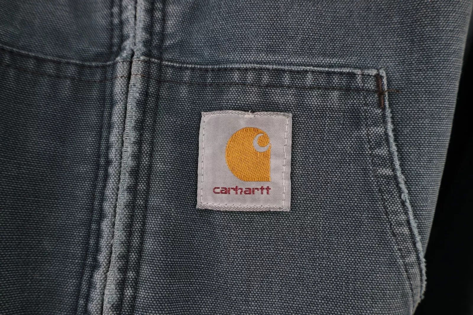 Carhartt Vintage 90s Carhartt Canvas Hooded Jacket Green USA 3XL Size US XXL / EU 58 / 5 - 6 Thumbnail