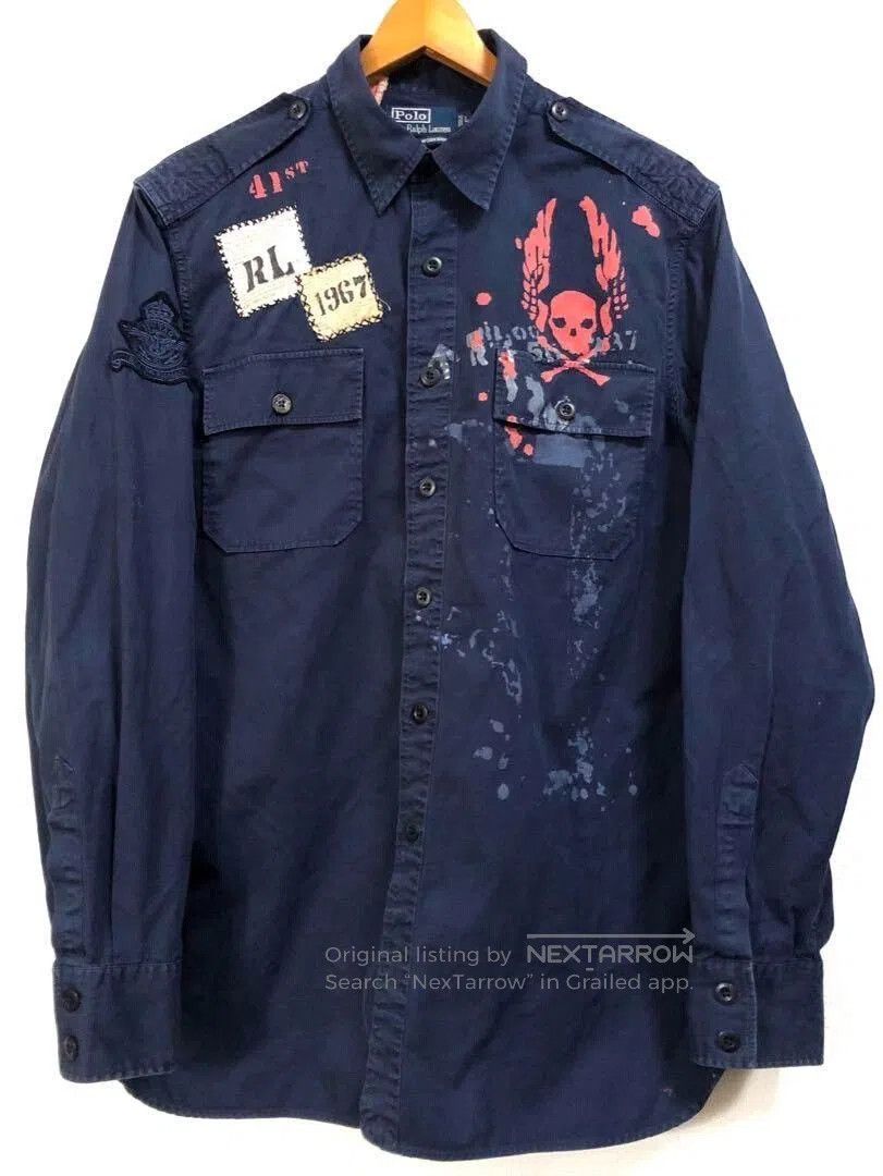Ralph Lauren Blue Label Rare Ralph Lauren Vintage Workshirt Jacket. Size US L / EU 52-54 / 3 - 1 Thumbnail