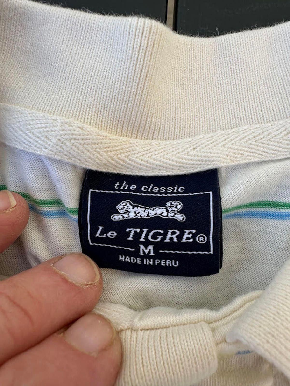 Le TIGRE Le Tigre White Stripe Polo Shirt Medium Size US M / EU 48-50 / 2 - 5 Thumbnail