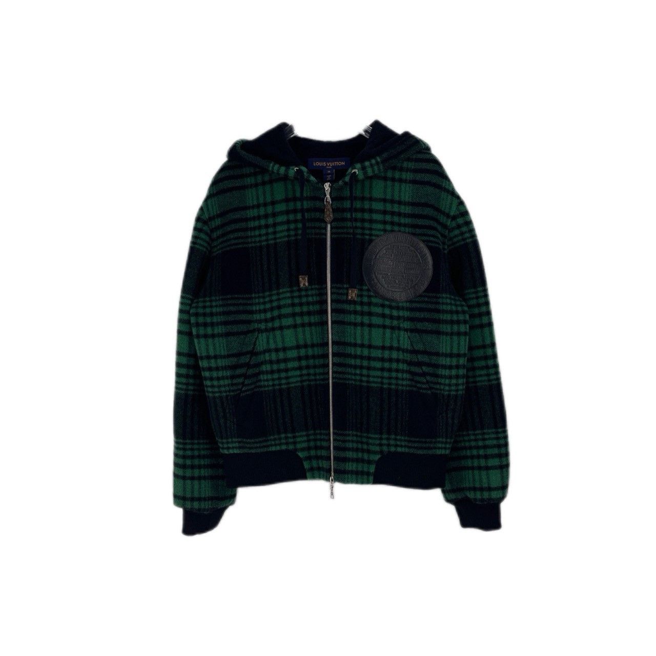 Louis Vuitton Louis Vuitton Green plaid leather badge logo wool alpaca ho Size US S / EU 44-46 / 1 - 1 Thumbnail
