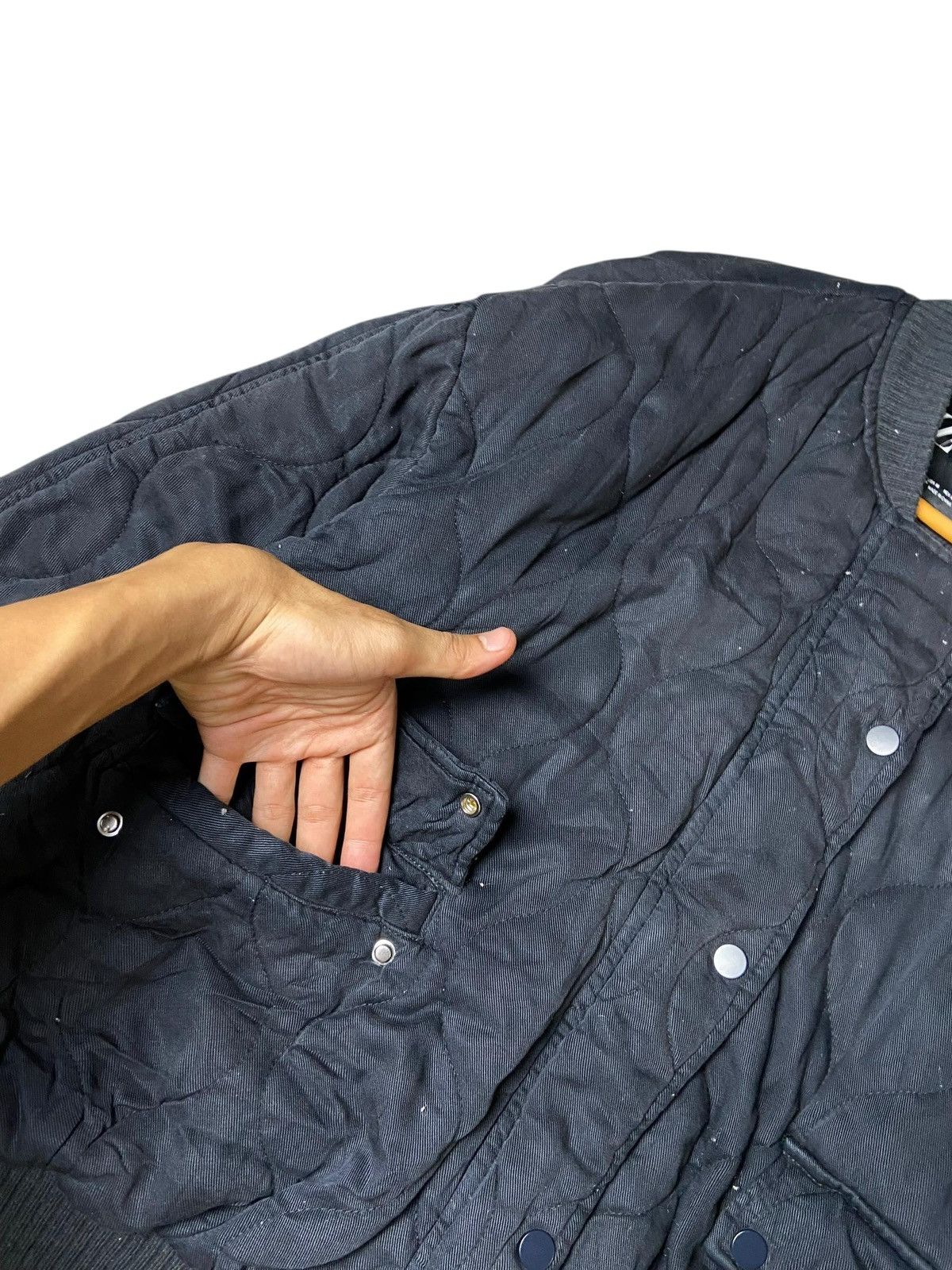 Designer × Vintage × Zara ZARA Quilted Bomber Jacket with Double Pocket (120) Size US M / EU 48-50 / 2 - 5 Thumbnail