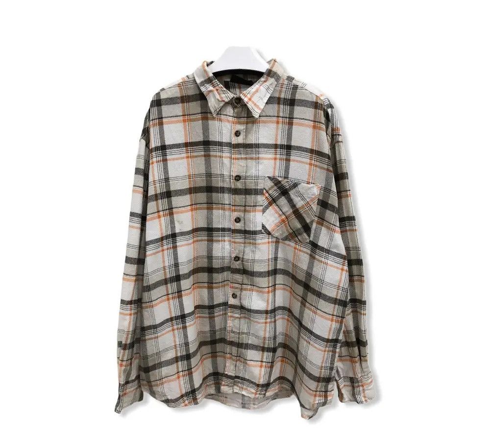 Vintage Vintage Okay Plaid Tartan Flannel Shirt 👕 Size US XL / EU 56 / 4 - 1 Thumbnail