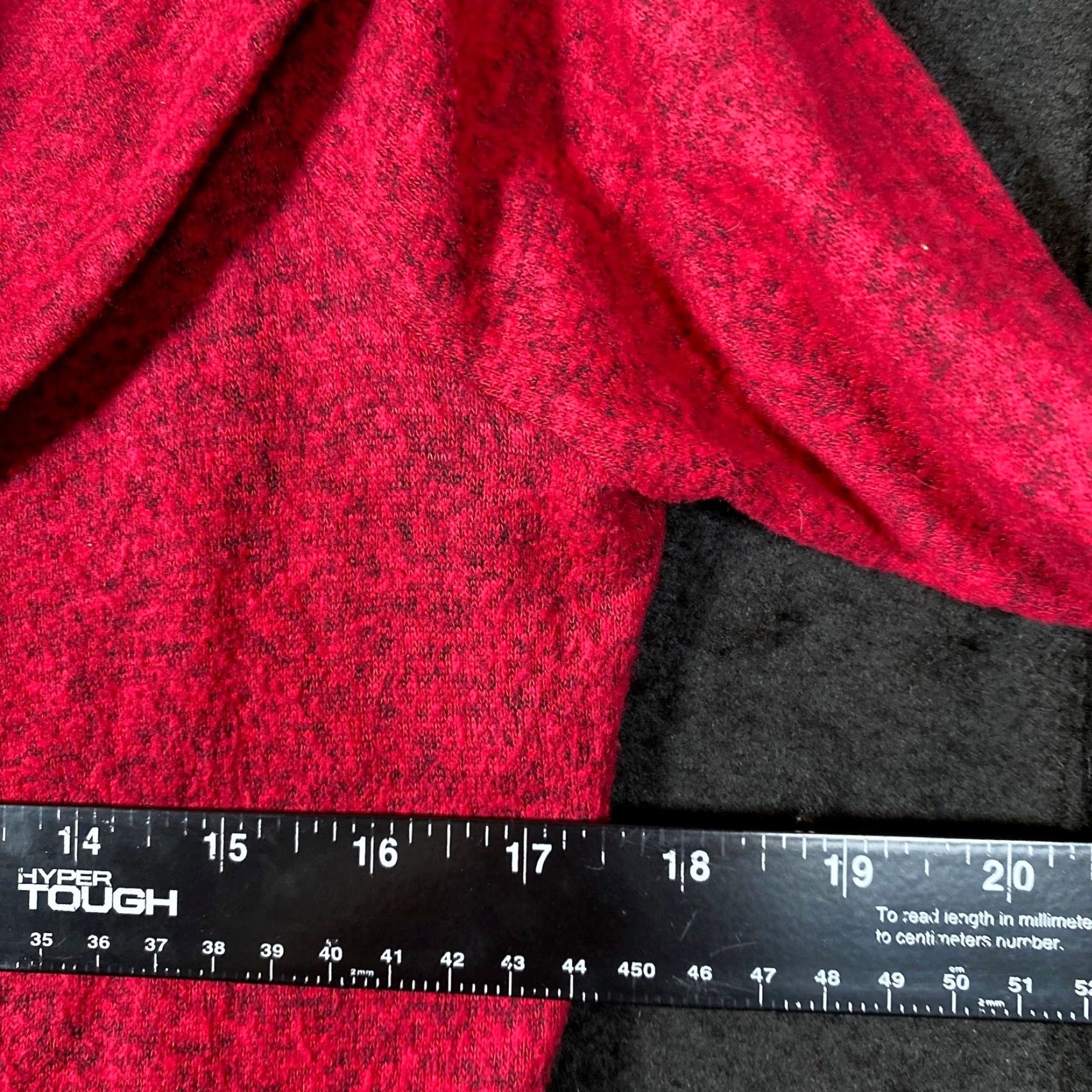 Vintage Chicos Zenegry Womens Sweater Red Black Cowl Neck Long Sleeve Stretch 1 Size M / US 6-8 / IT 42-44 - 6 Thumbnail