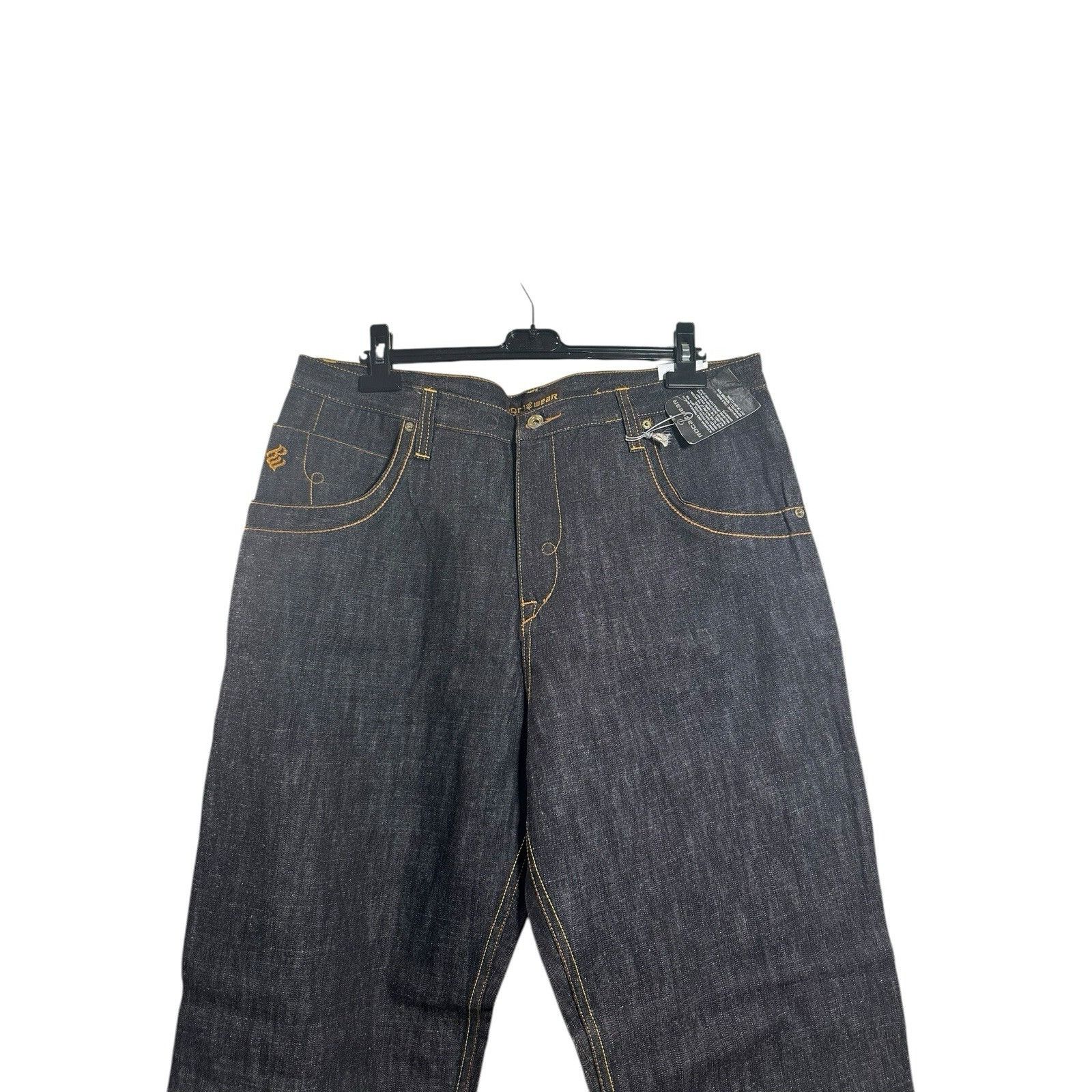 Rocawear Vintage Y2K Rocawear Jeans Mens Denim Baggy Hip Hop Black Wi Size US 38 / EU 54 - 2 Thumbnail