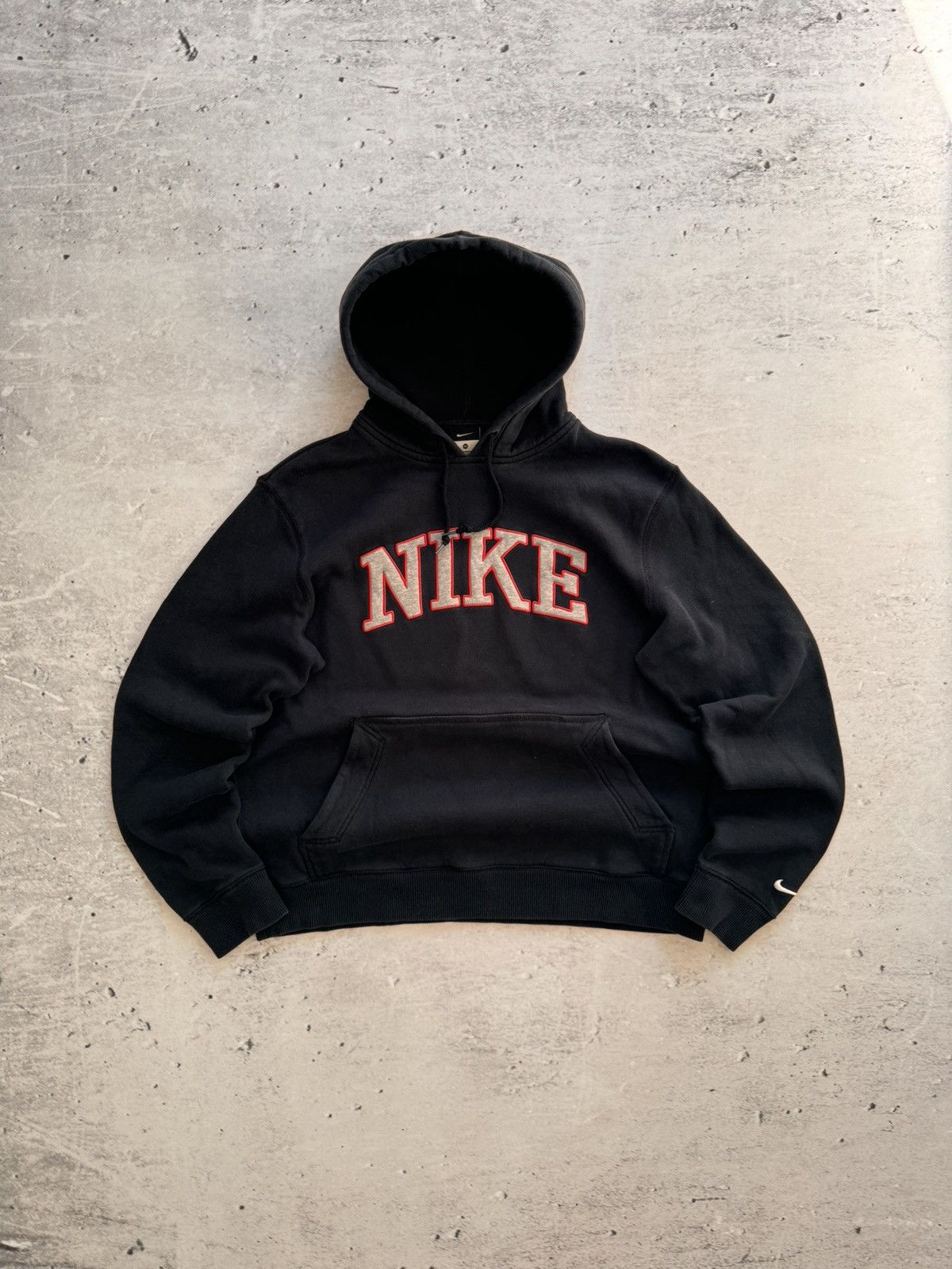 Nike × Vintage NIKE VINTAGE CENTER LOGO OVERSIZE BOXY HOODIE Size US M / EU 48-50 / 2 - 1 Thumbnail