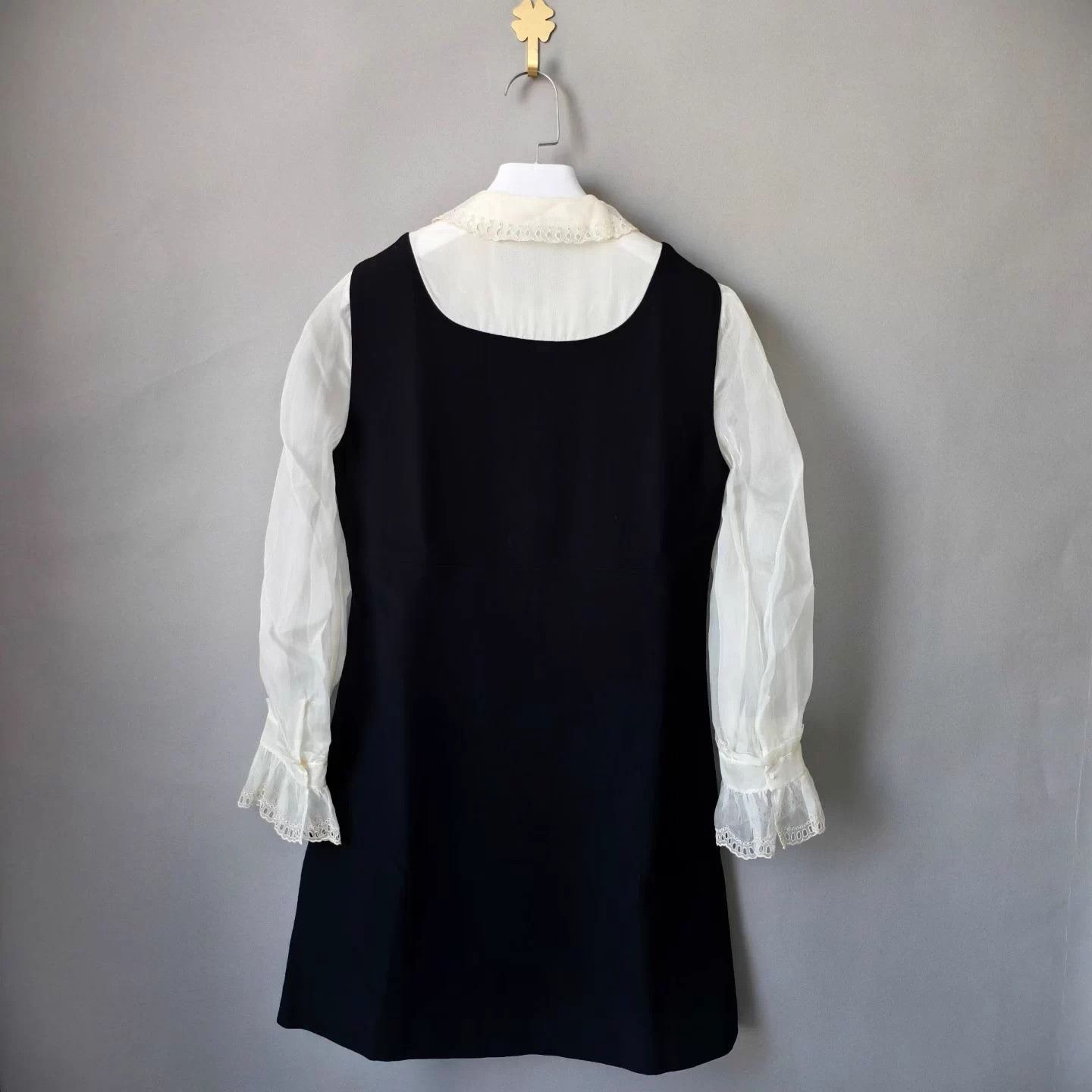 Miu Miu MIU MIU Crystal Buckle Organza Paneled Dress 42 Size M / US 6-8 / IT 42-44 - 2 Thumbnail