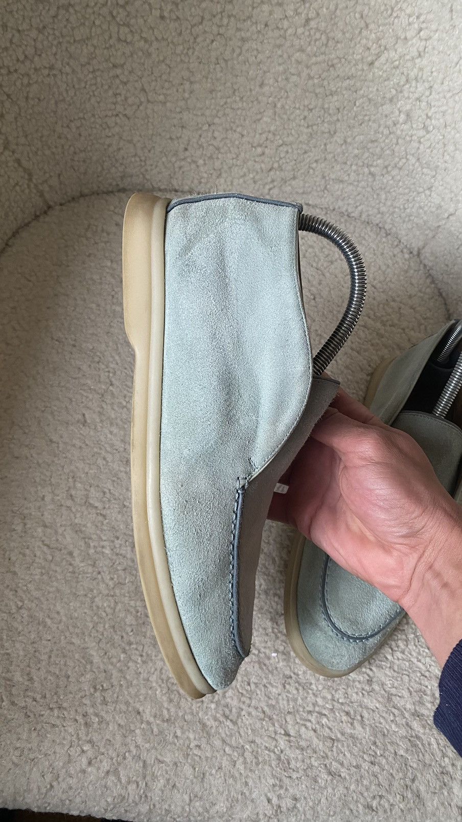 Loro Piana Loro Piana loafer suede blue shoes size 38 Size US 8 / IT 38 - 5 Thumbnail