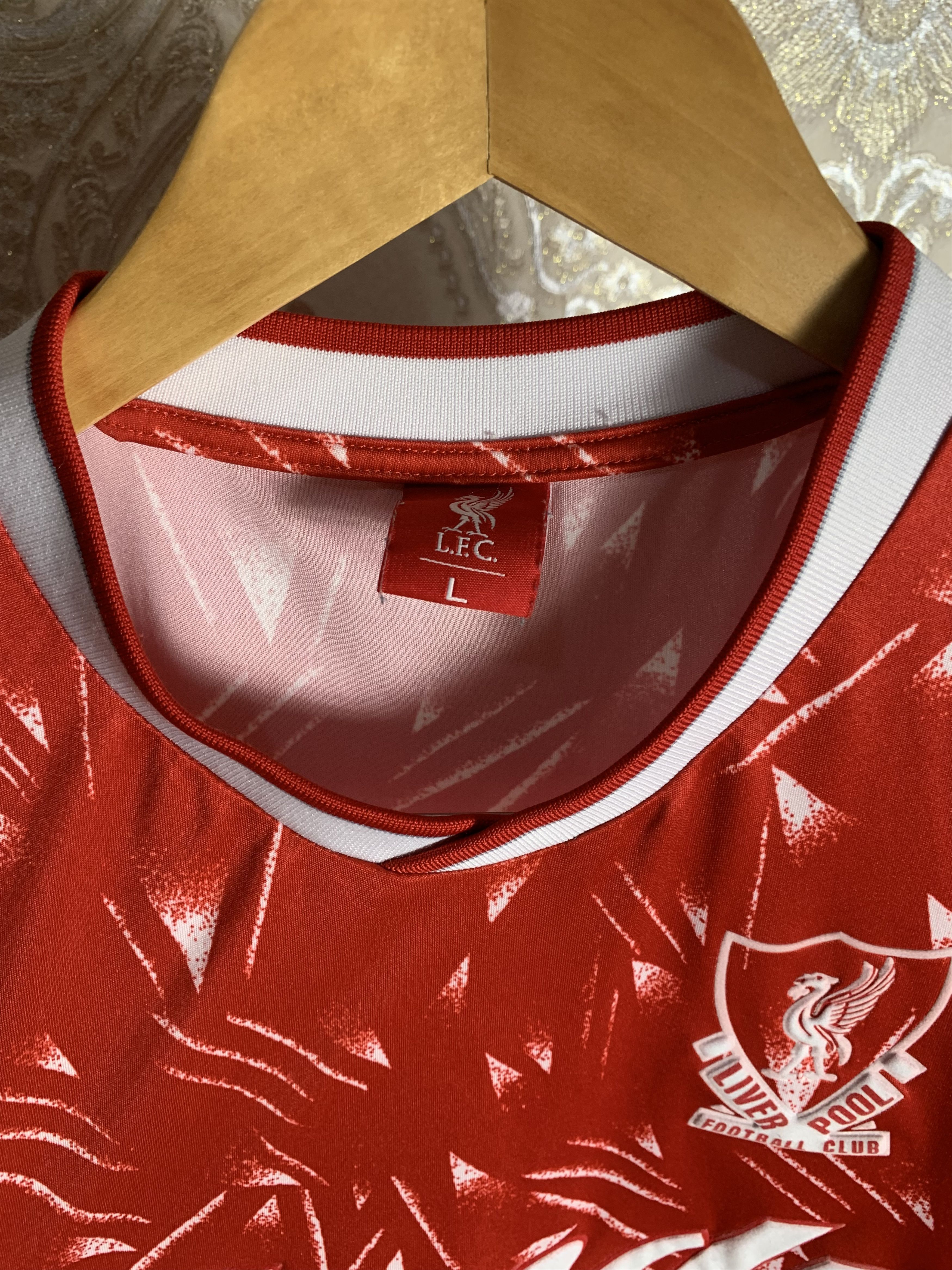 Vintage VERY RARE FC LIVERPOOL ENGLAND RETRO SOCCER JERSEY CANDY 90s Size US L / EU 52-54 / 3 - 3 Thumbnail
