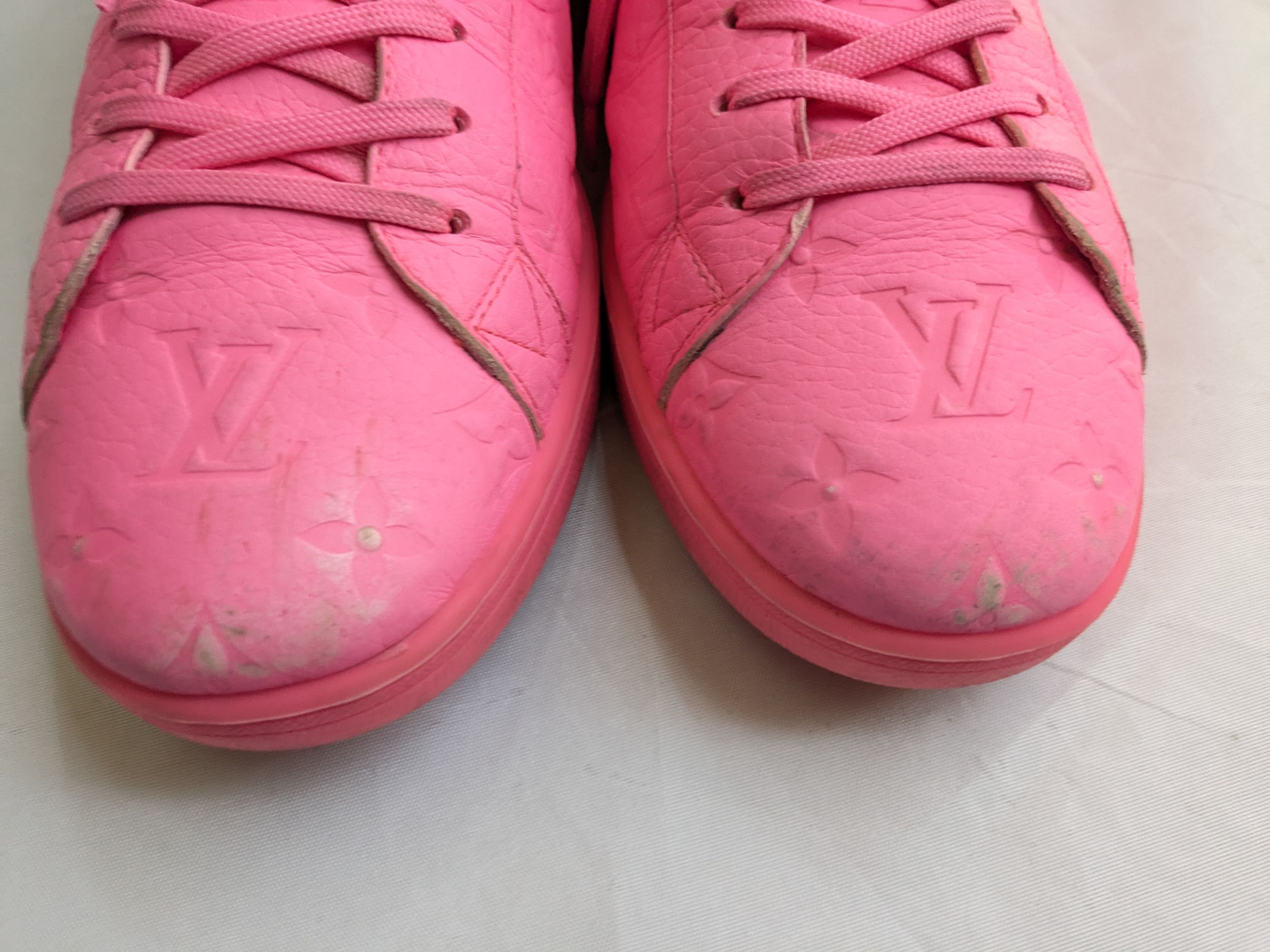 Louis Vuitton Louis Vuitton Monogram Sneakers Pink 10.5 Logo Size US 10.5 / EU 43-44 - 3 Thumbnail