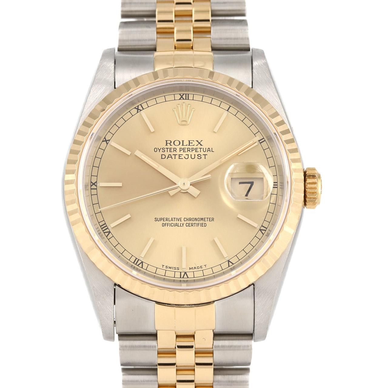 Rolex Rolex Rolex Datejust Stainless Steel Yellow Gold Automatic Metal Automatic 16233 DUTY FREE for USA Size ONE SIZE - 1 Thumbnail