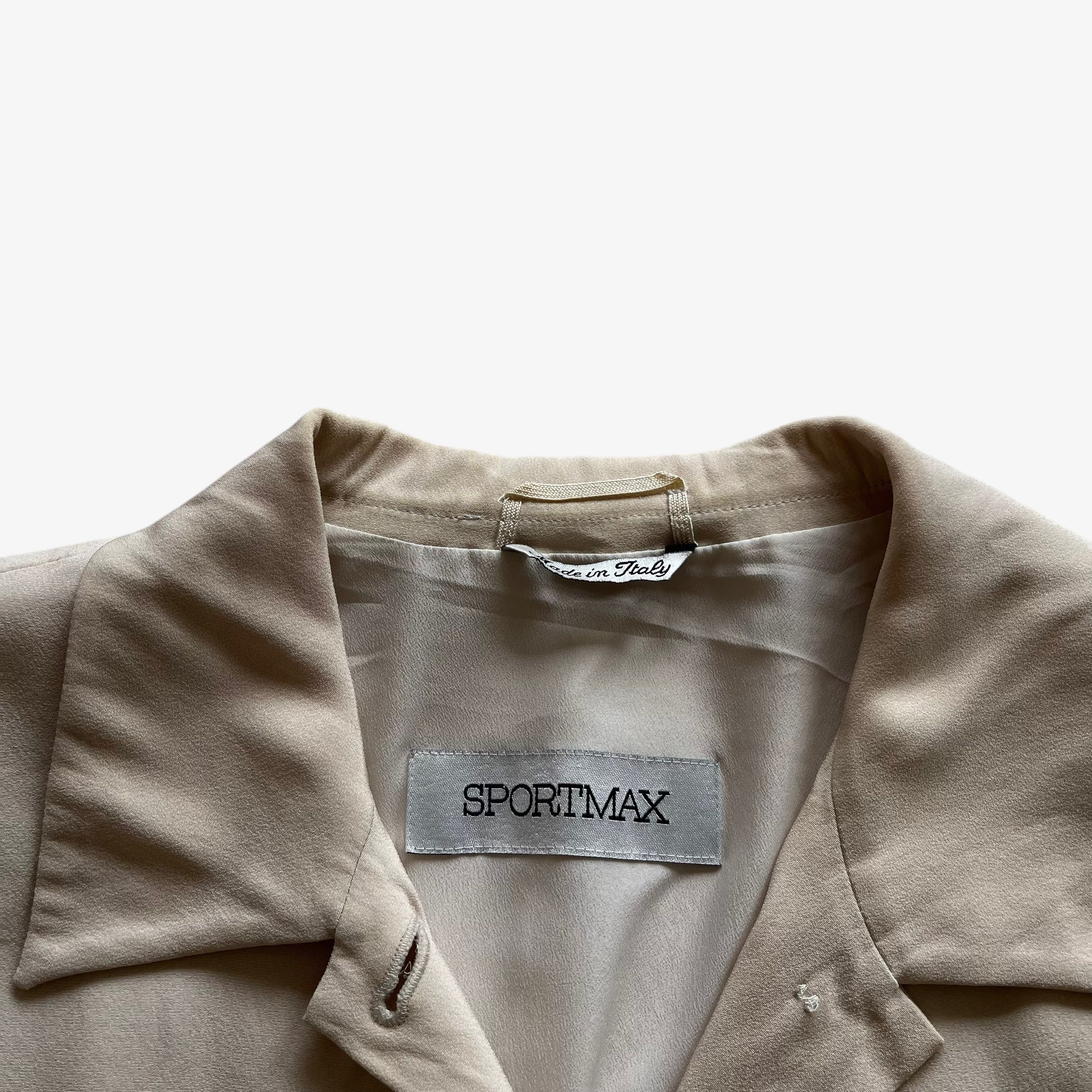 Sportmax Vintage Y2K Women's Max Mara Sportmax Cream Coat Size S / US 4 / IT 40 - 2 Thumbnail