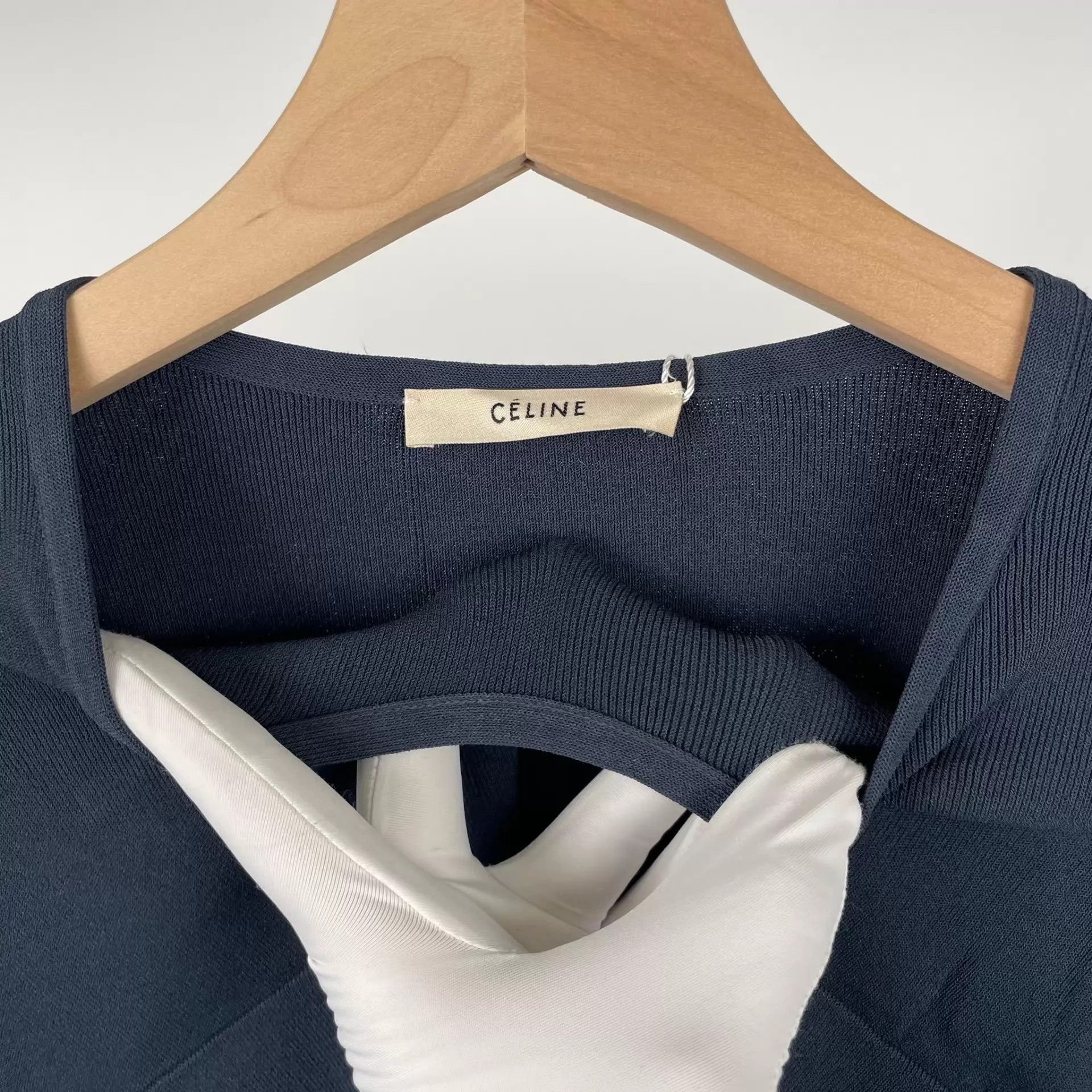 Celine Celine Blue Long Sleeve Top S Size S / US 4 / IT 40 - 8 Thumbnail