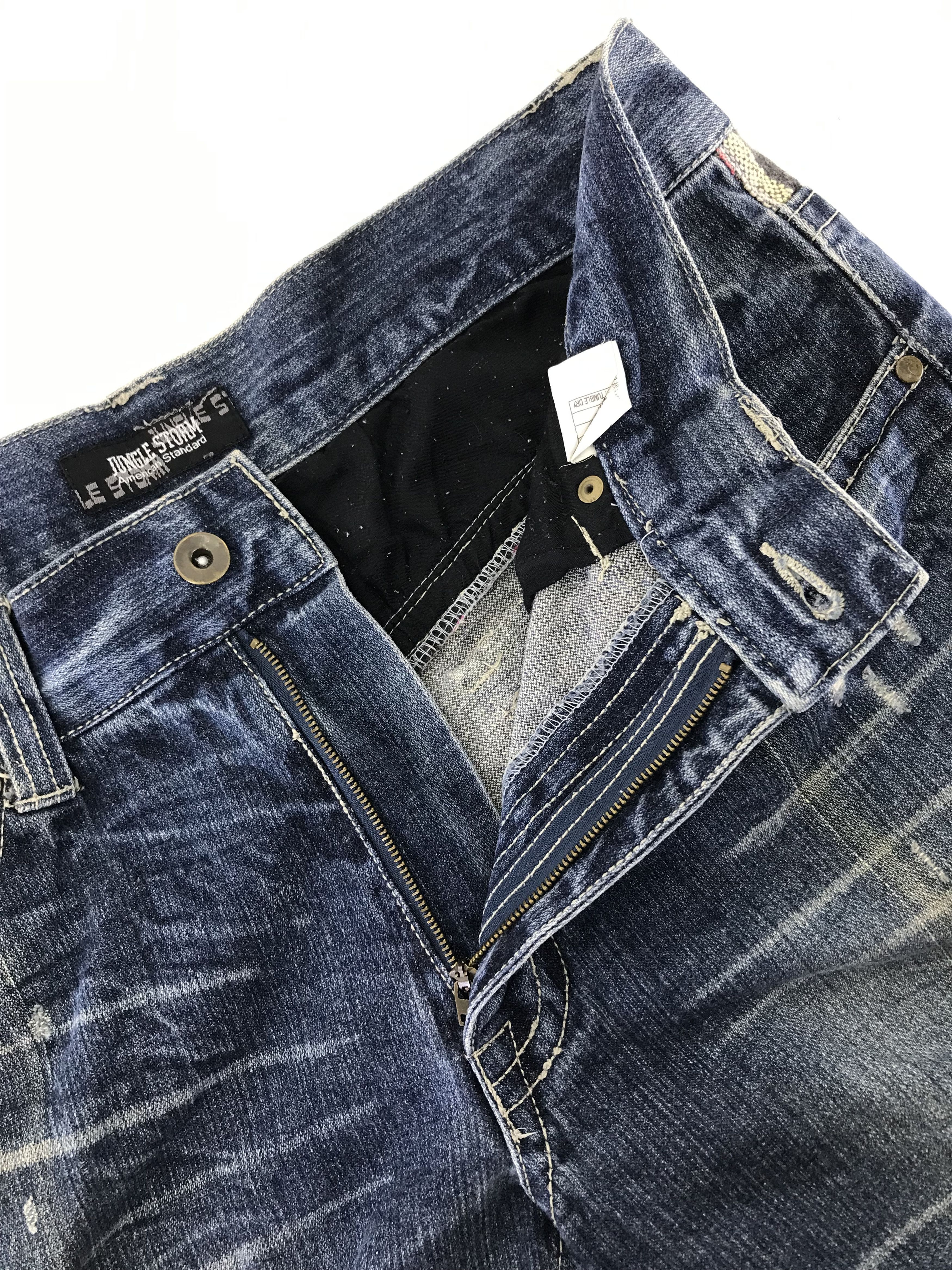 Japanese Brand Jungle Storm Distressed Design Flare Jeans Size US 33 - 9 Thumbnail