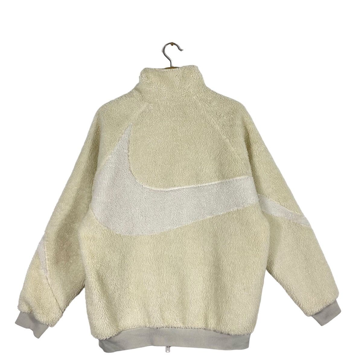 Nike Nike Fleece Big Swoosh Reversible Boa Jacket Zipper L Size Size US L / EU 52-54 / 3 - 14 Thumbnail