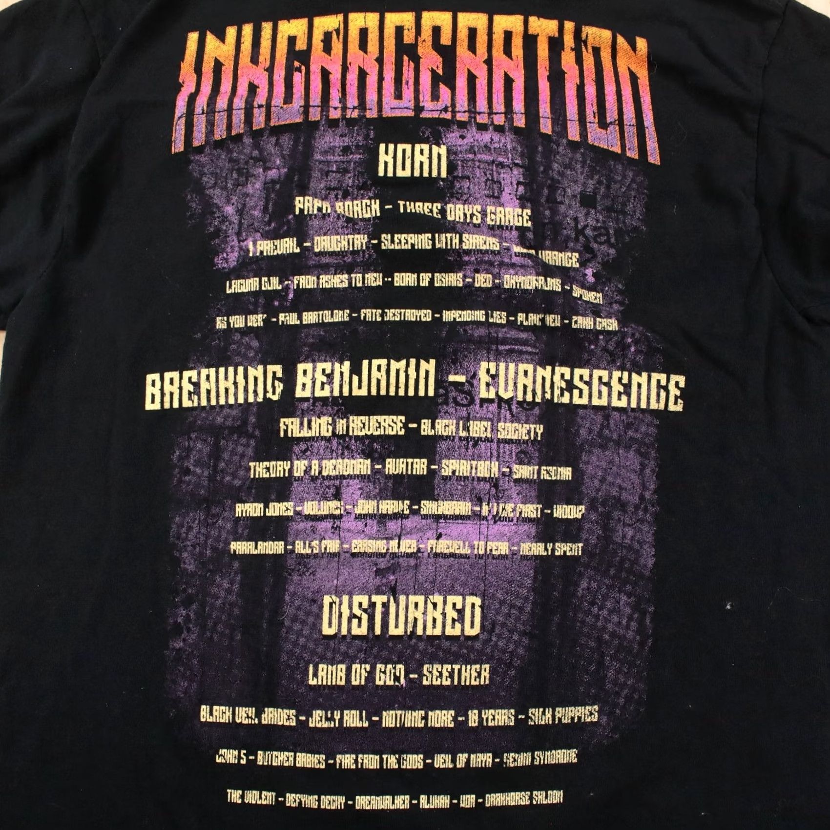 Gildan INKCARCERATION Music & Tattoo Festival 2022 concert T-Shirt SMALL heavy nu metal Shirt Mens Black Nike? Size US S / EU 44-46 / 1 - 6 Thumbnail