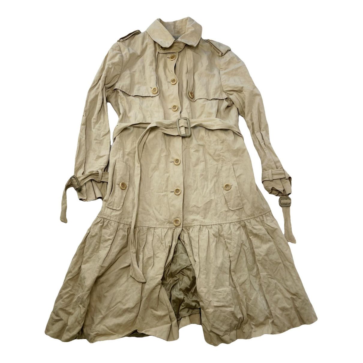 Other Moschino Cheap And Chic Beige Cotton Trench Coat Size L / US 10 / IT 46 - 1 Thumbnail