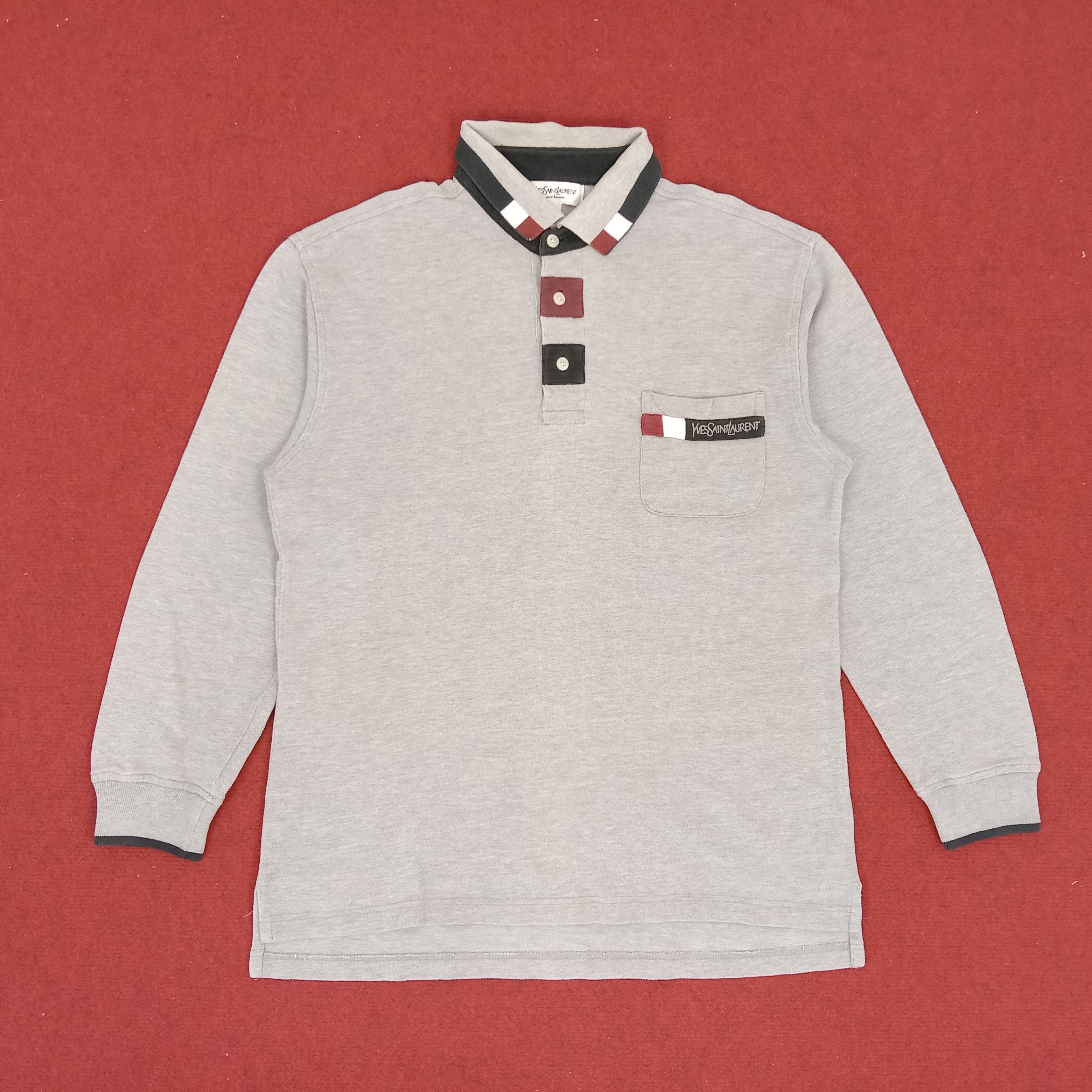 Vintage × Yves Saint Laurent Yves Saint Laurent Luxury Brand Rare Design Polos Size US M / EU 48-50 / 2 - 1 Thumbnail