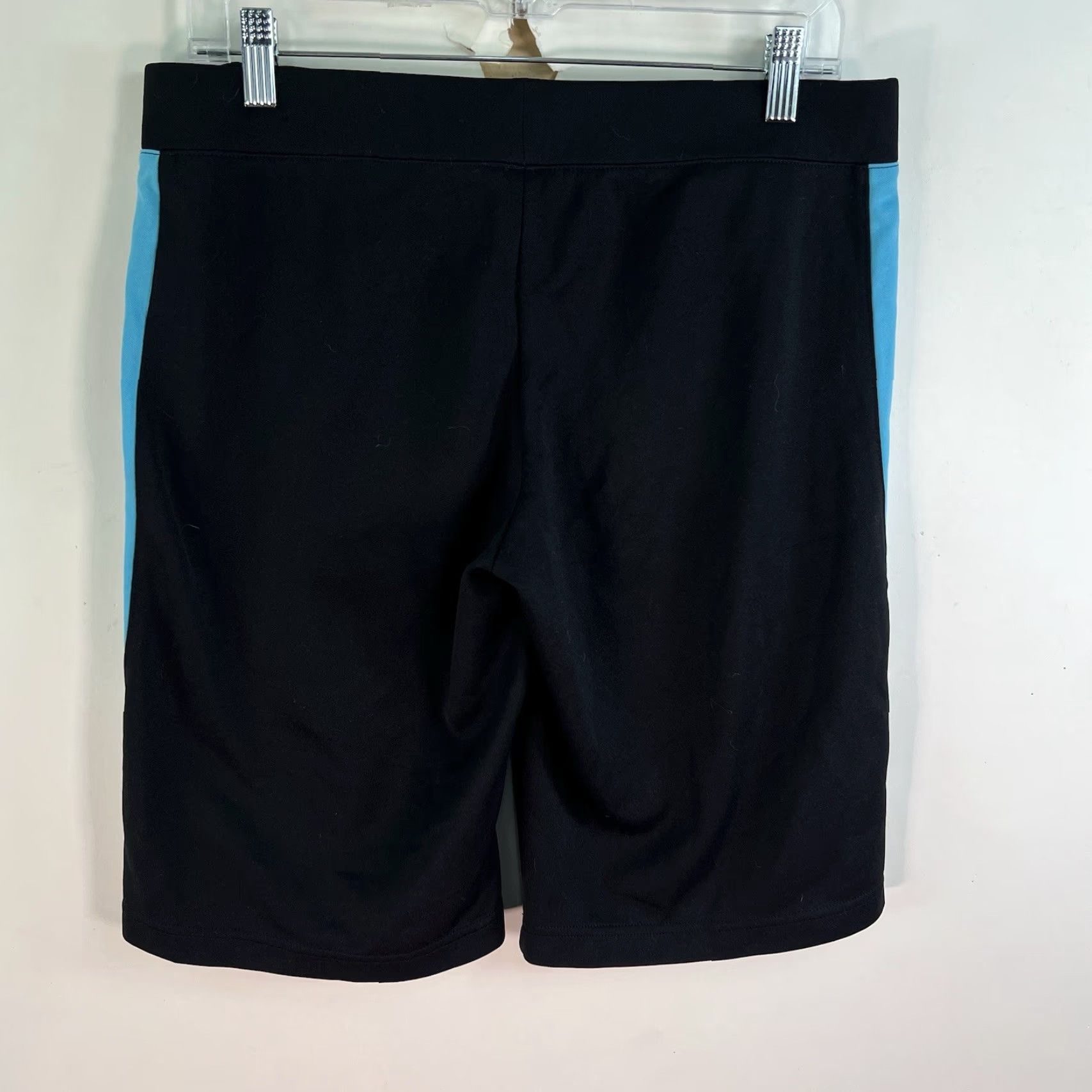 Nike Nike Striped Poly/Cotton Training Cycle Shorts Women M 8-10 Black 33X12 Size 32" / US 10 / IT 46 - 3 Thumbnail
