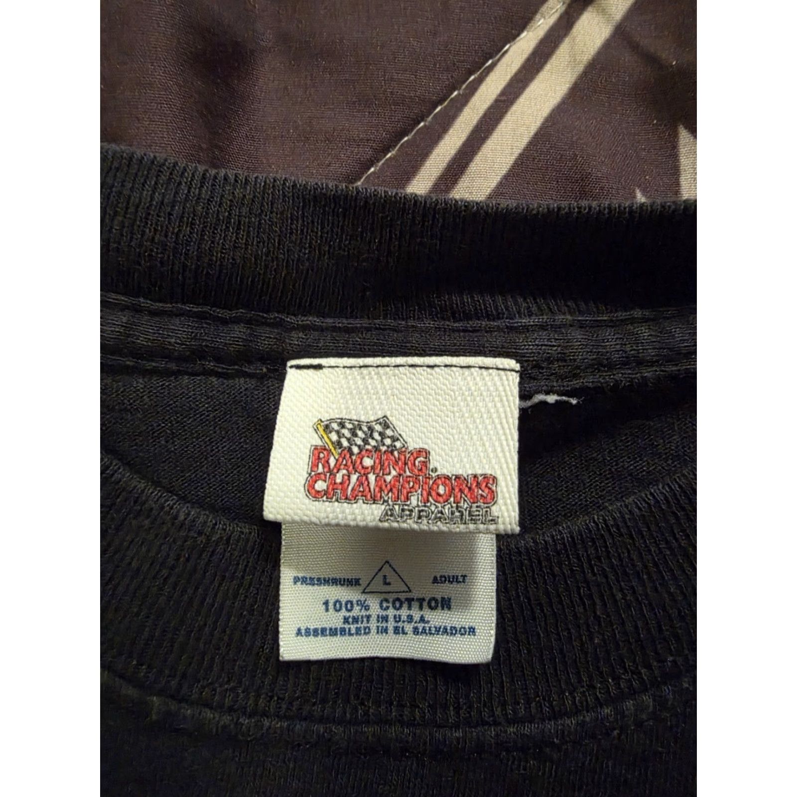 NASCAR VINTAGE Racing Champions Jimmie Johnson NASCAR Double-Sided T Shirt Black Large Size US L / EU 52-54 / 3 - 5 Thumbnail