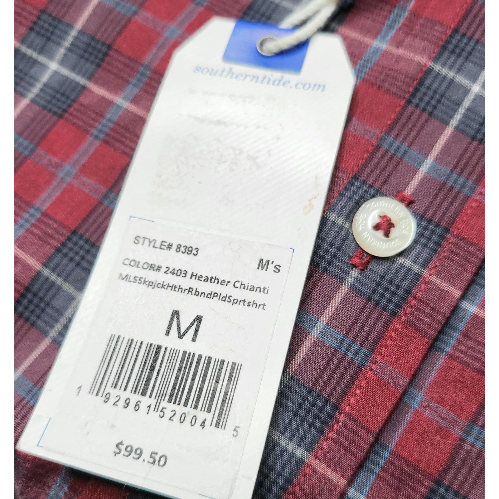 Southern Tide NWT Southern Tide Skipjack Heather Plaid Sport Shirt Size M Size US M / EU 48-50 / 2 - 3 Thumbnail