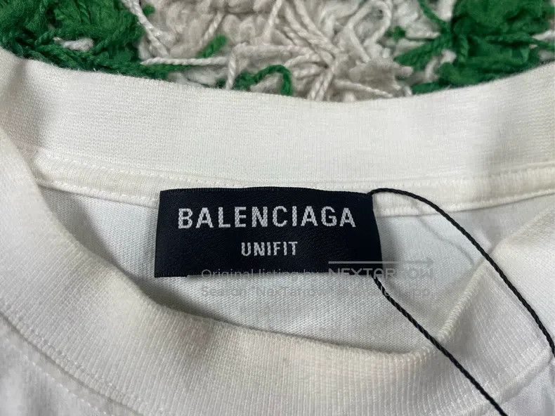 Balenciaga Balenciaga PDF Embroidered Letter Short Sleeve Size US L / EU 52-54 / 3 - 3 Thumbnail