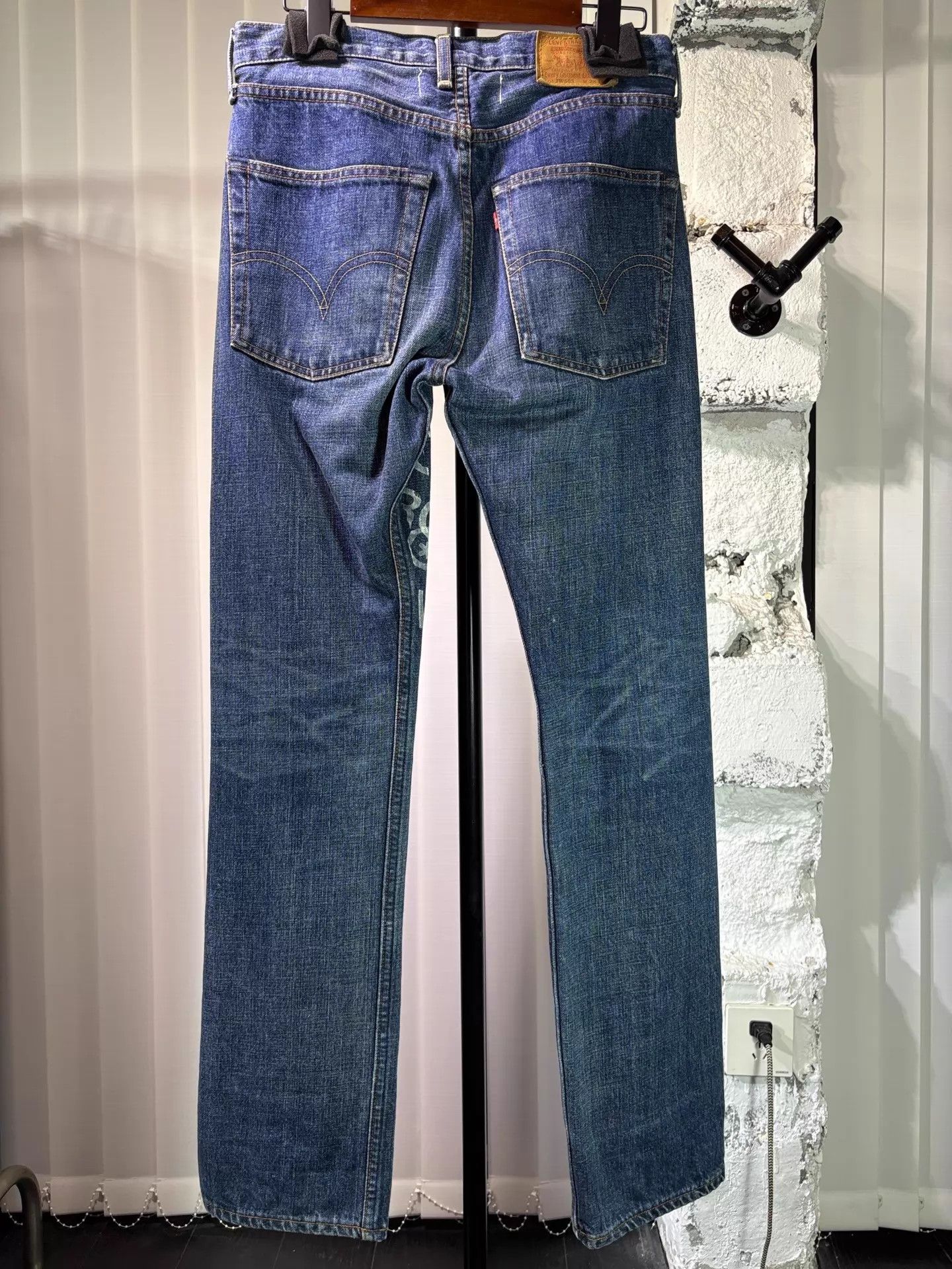 Junya Watanabe Junya Watanabe Man 01SS Levis Poetry Print Jeans Size US 28 / EU 44 - 2 Thumbnail