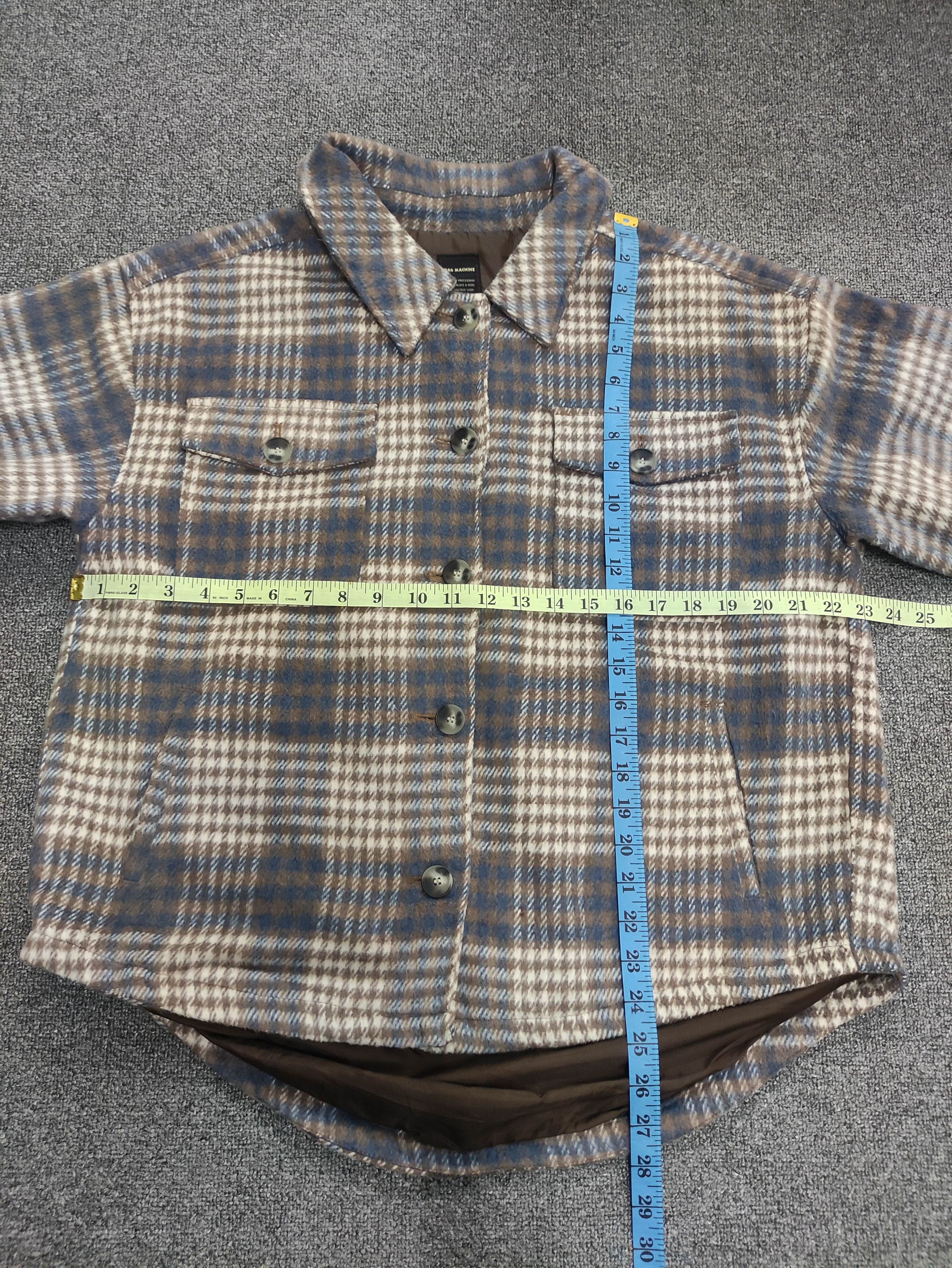 Japanese Brand Vintage Rag Machine Jacket Flannel Button Up Size M / US 6-8 / IT 42-44 - 8 Thumbnail