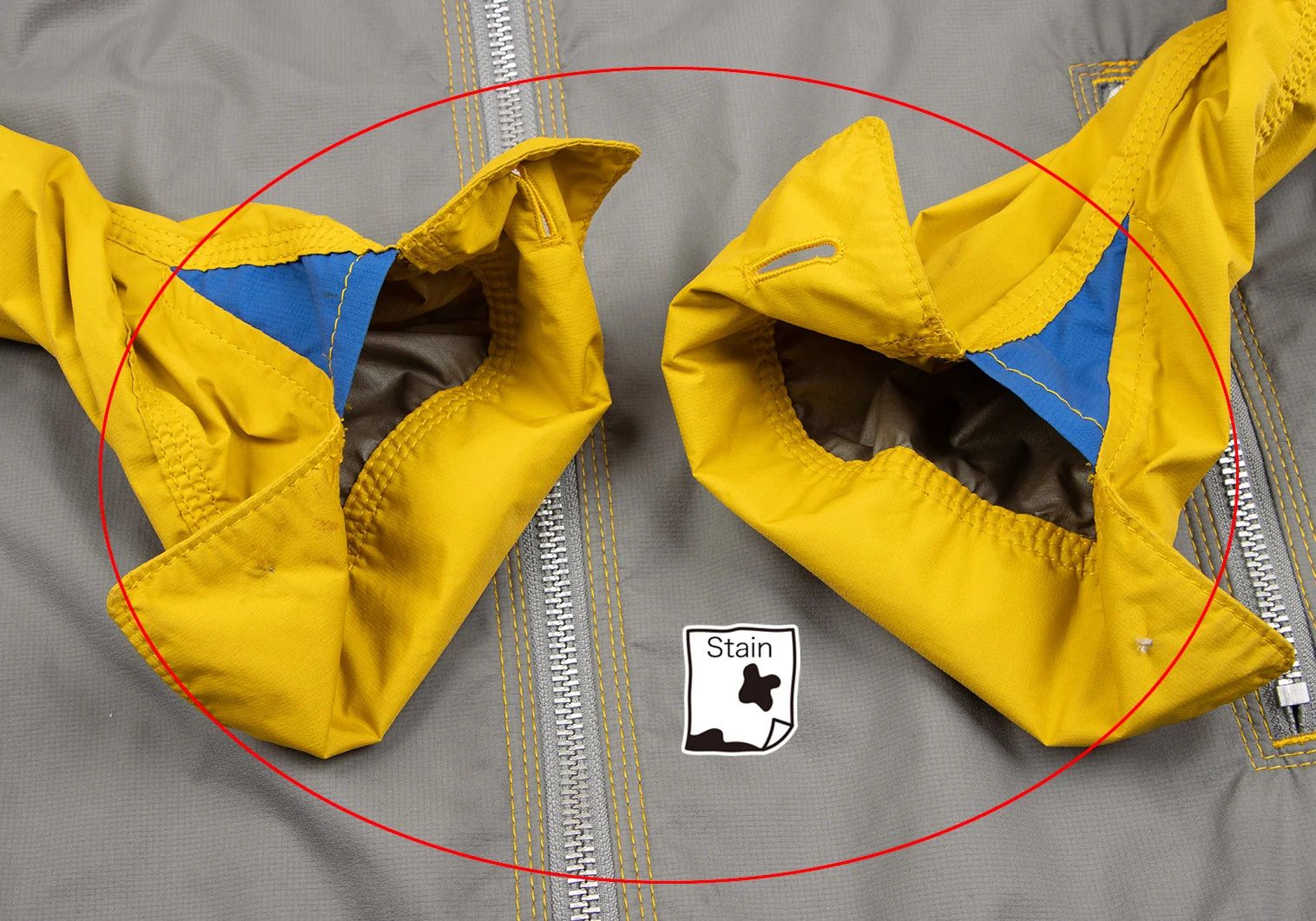 Junya Watanabe Windstopper Nylon Mountain Parka in Yellow, Blue, Grey Size US XS / EU 42 / 0 - 7 Thumbnail